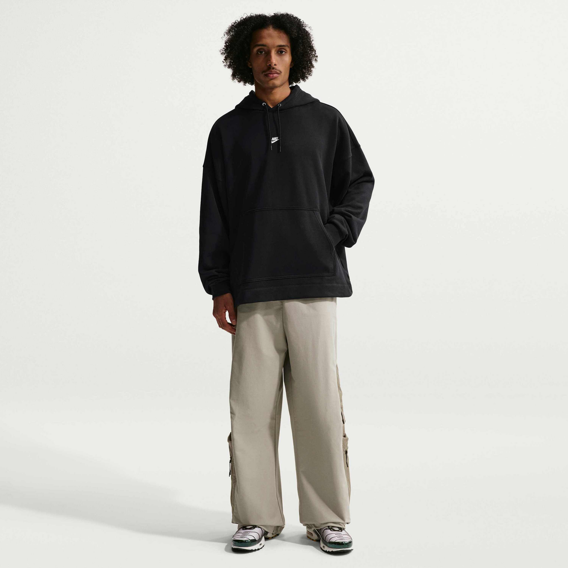 NIKE, Men's Oversized French Terry Pullover Hoodie Sportswear Club