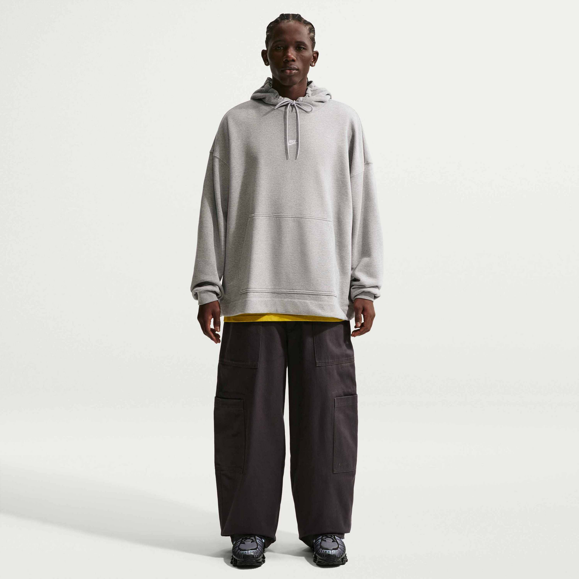 NIKE, Men's Oversized French Terry Pullover Hoodie Sportswear Club