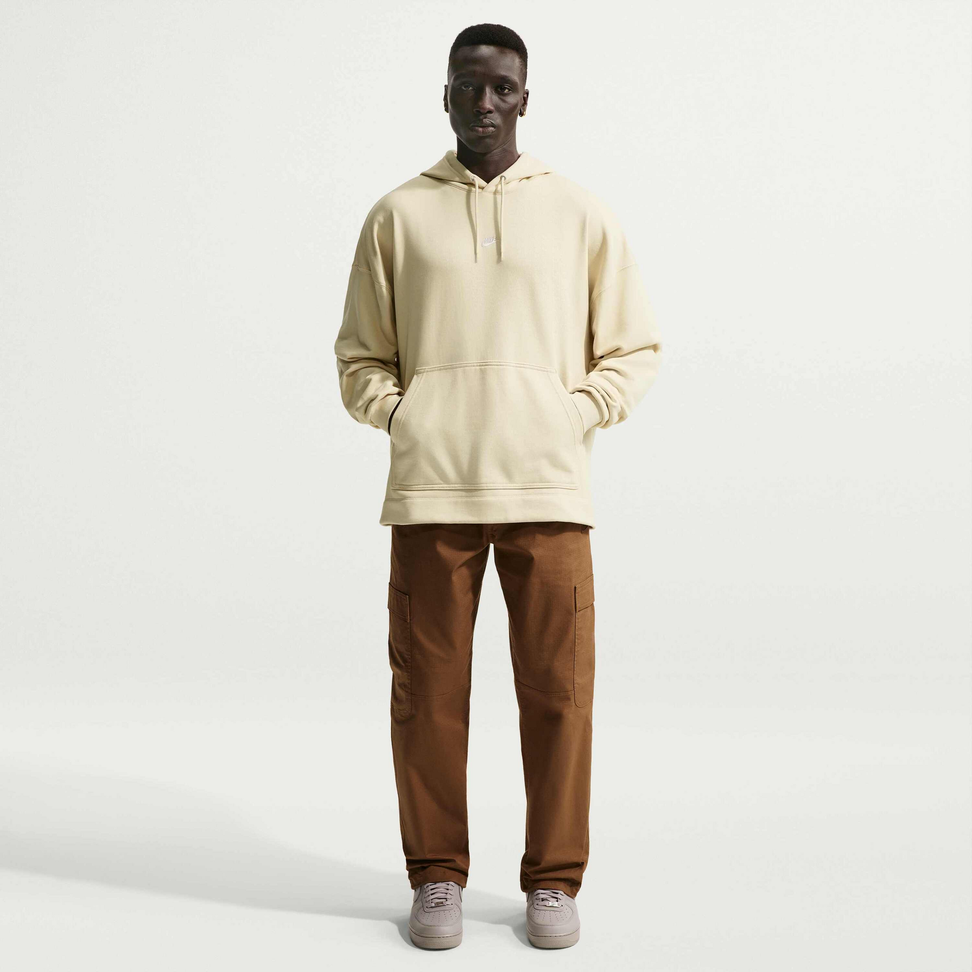 NIKE, Men's Oversized French Terry Pullover Hoodie Sportswear Club