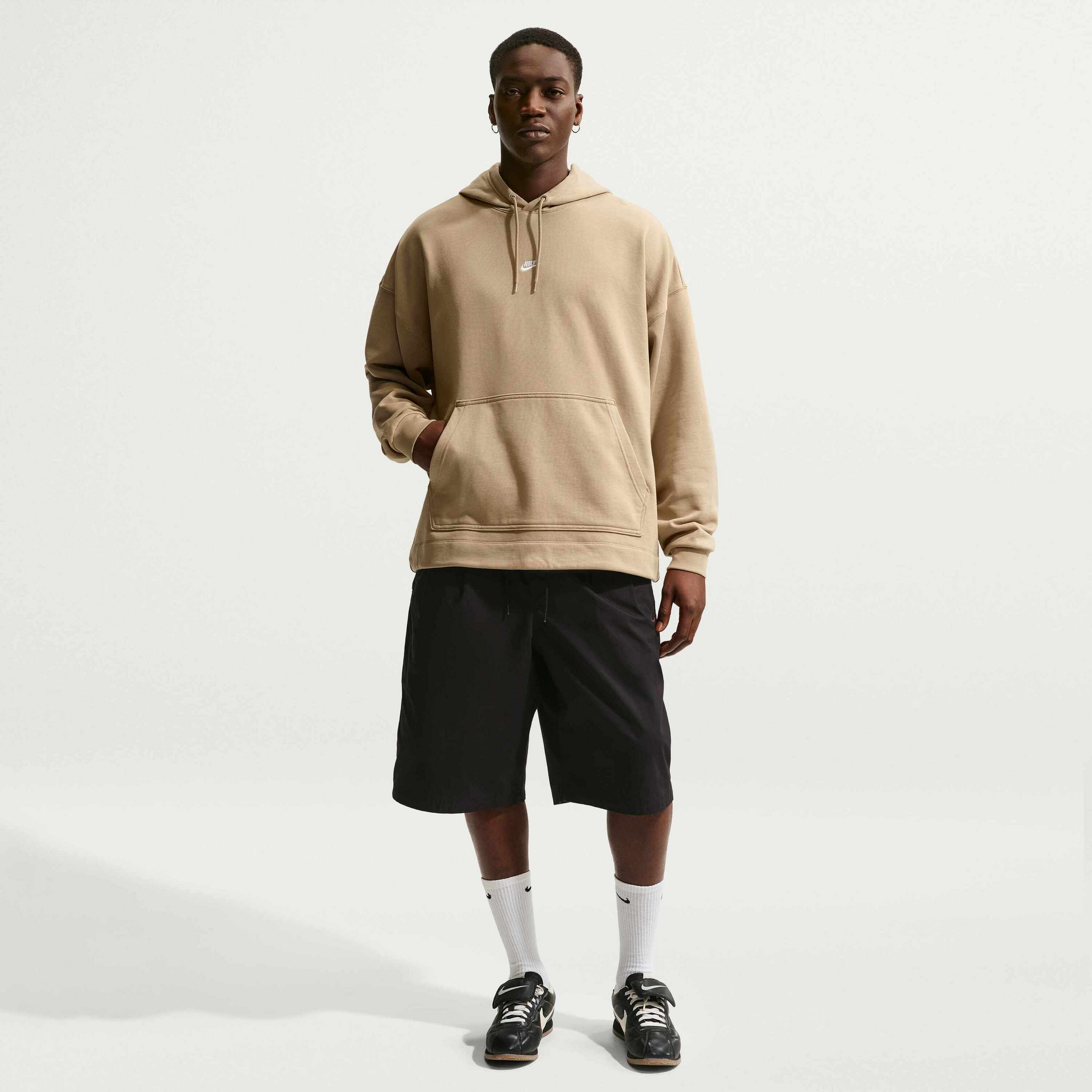 NIKE, Men's Oversized French Terry Pullover Hoodie Sportswear Club
