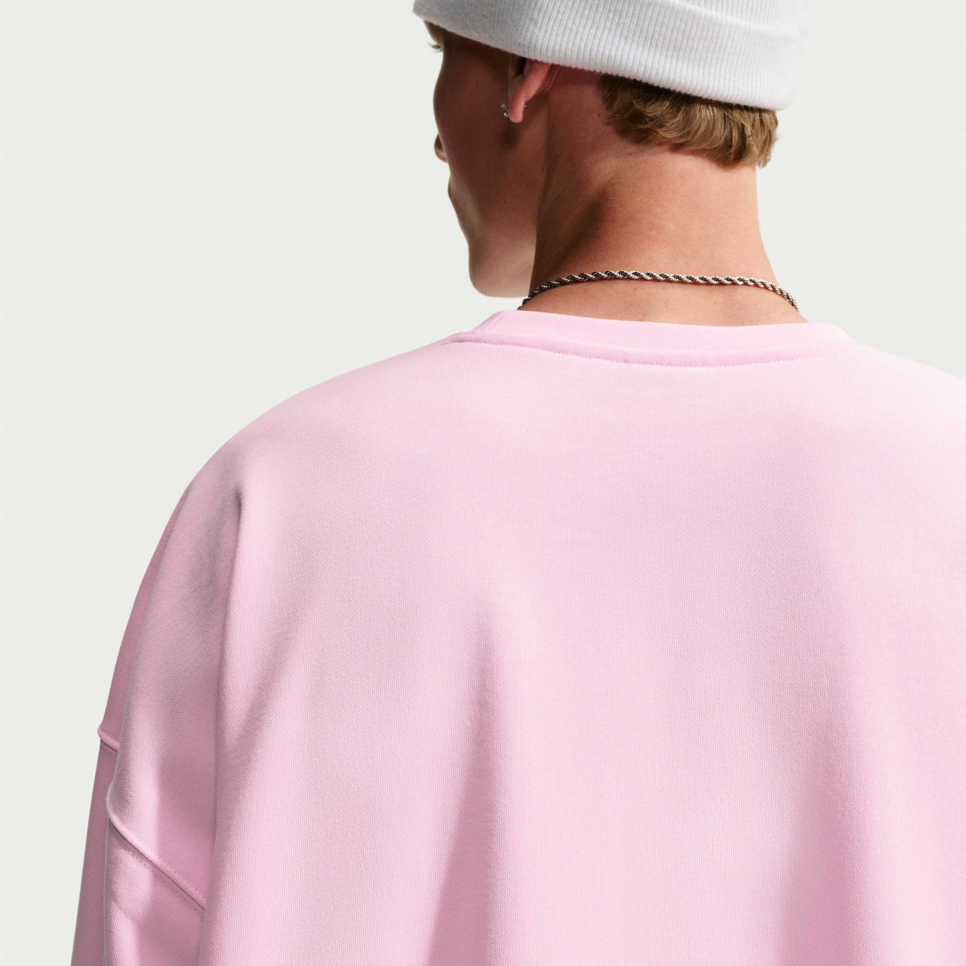 NIKE, Men's Oversized French-terry Crew-neck Sweatshirt Sportswear Club