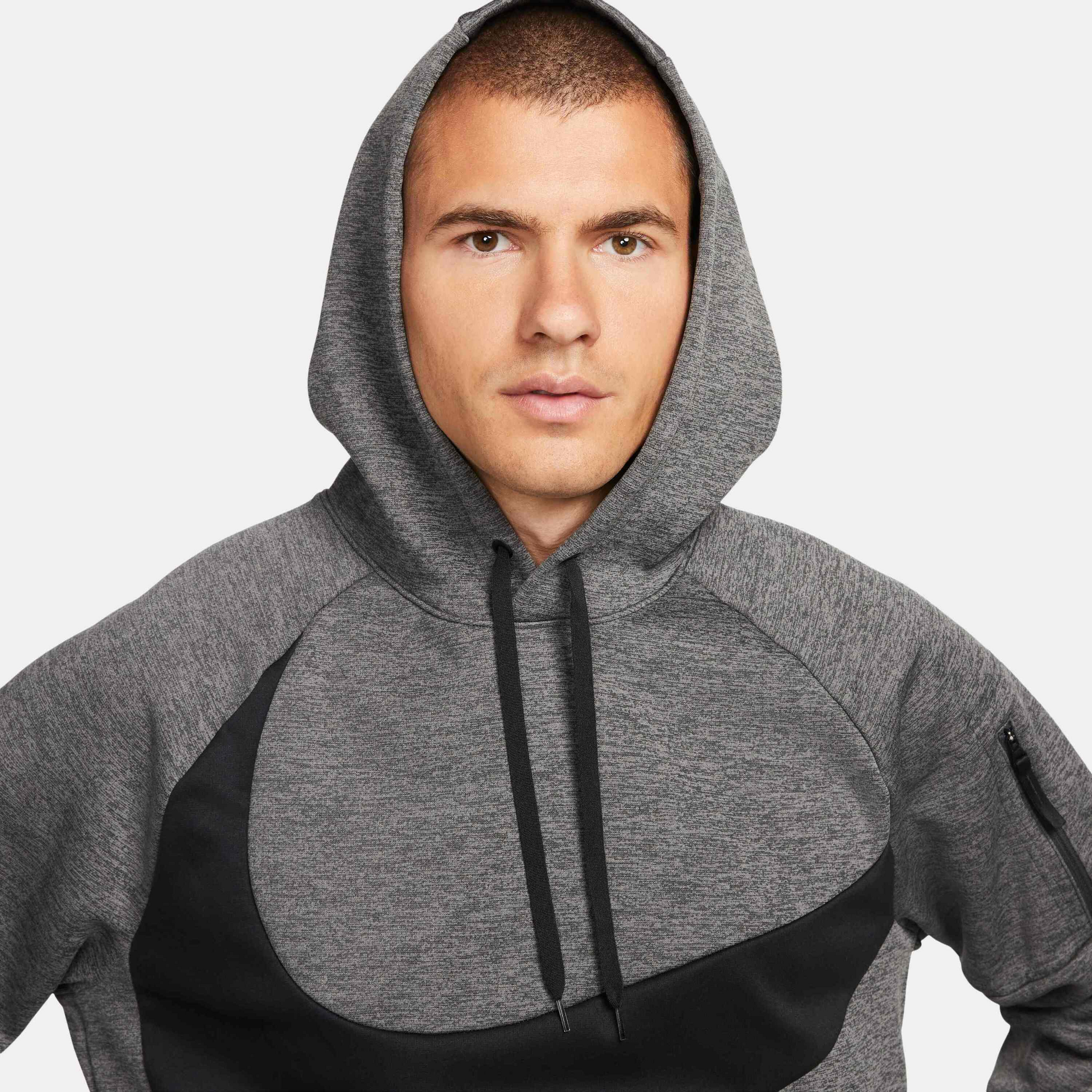 NIKE, Men's Pullover Fitness Hoodie Therma-fit