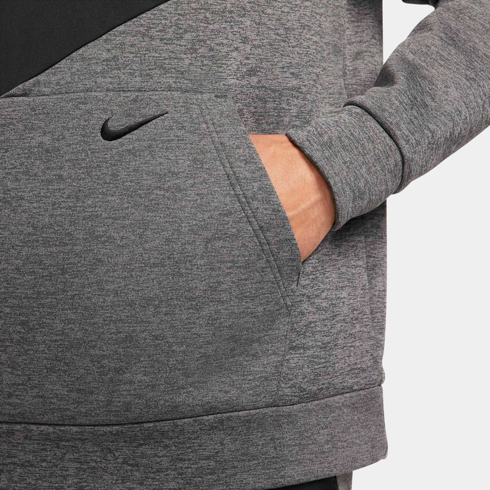 NIKE, Men's Pullover Fitness Hoodie Therma-fit