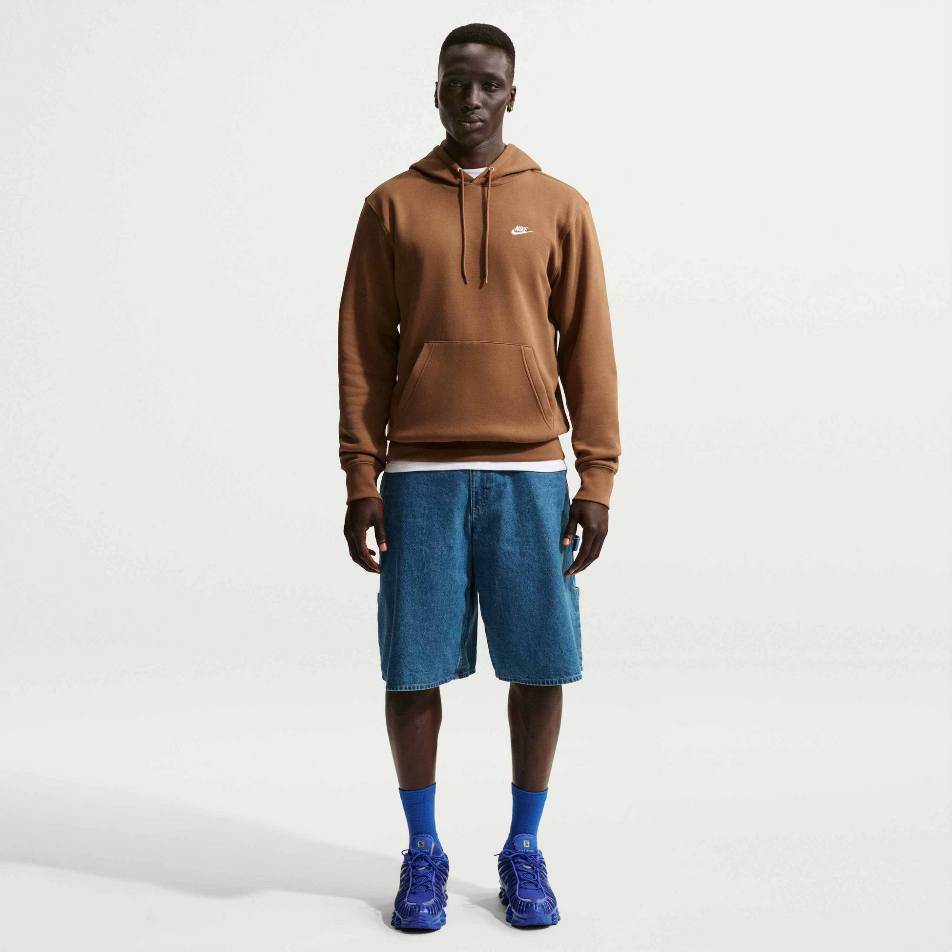 NIKE, Men's Pullover Fleece Hoodie Club