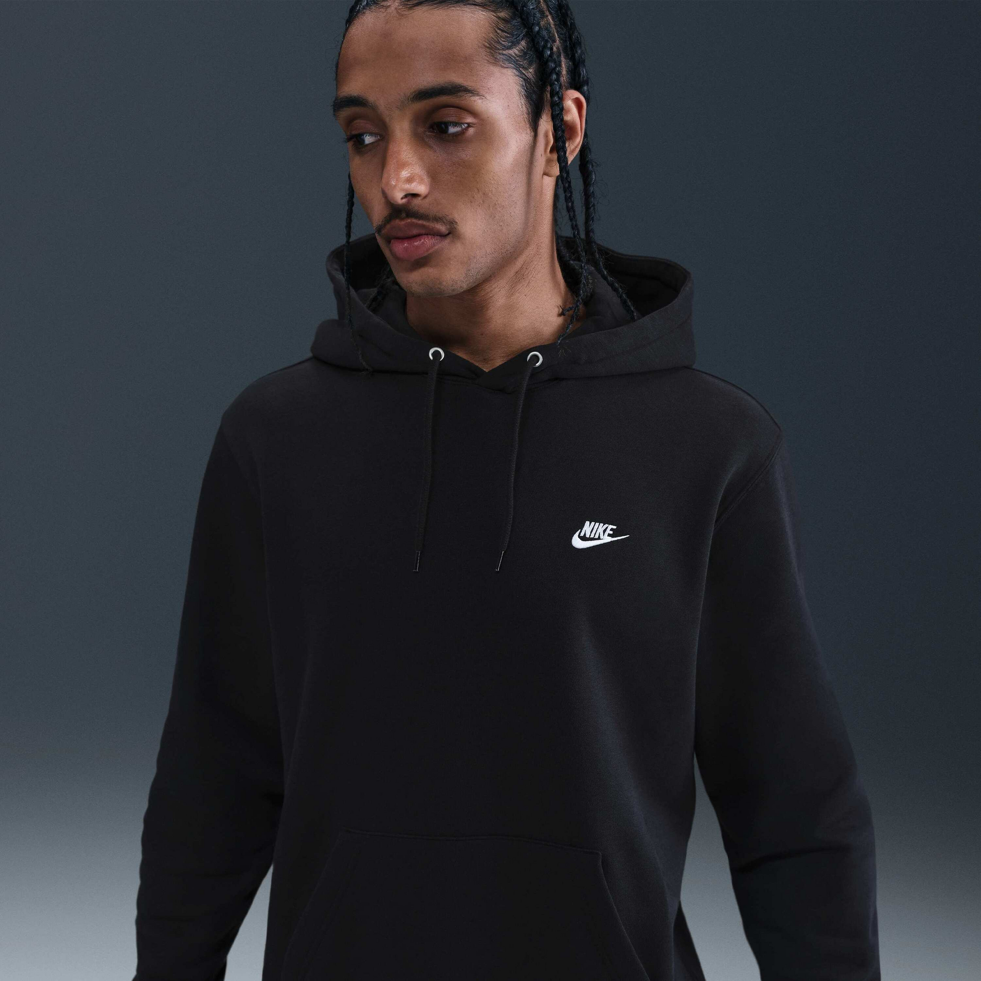 NIKE, Men's Pullover Fleece Hoodie Club