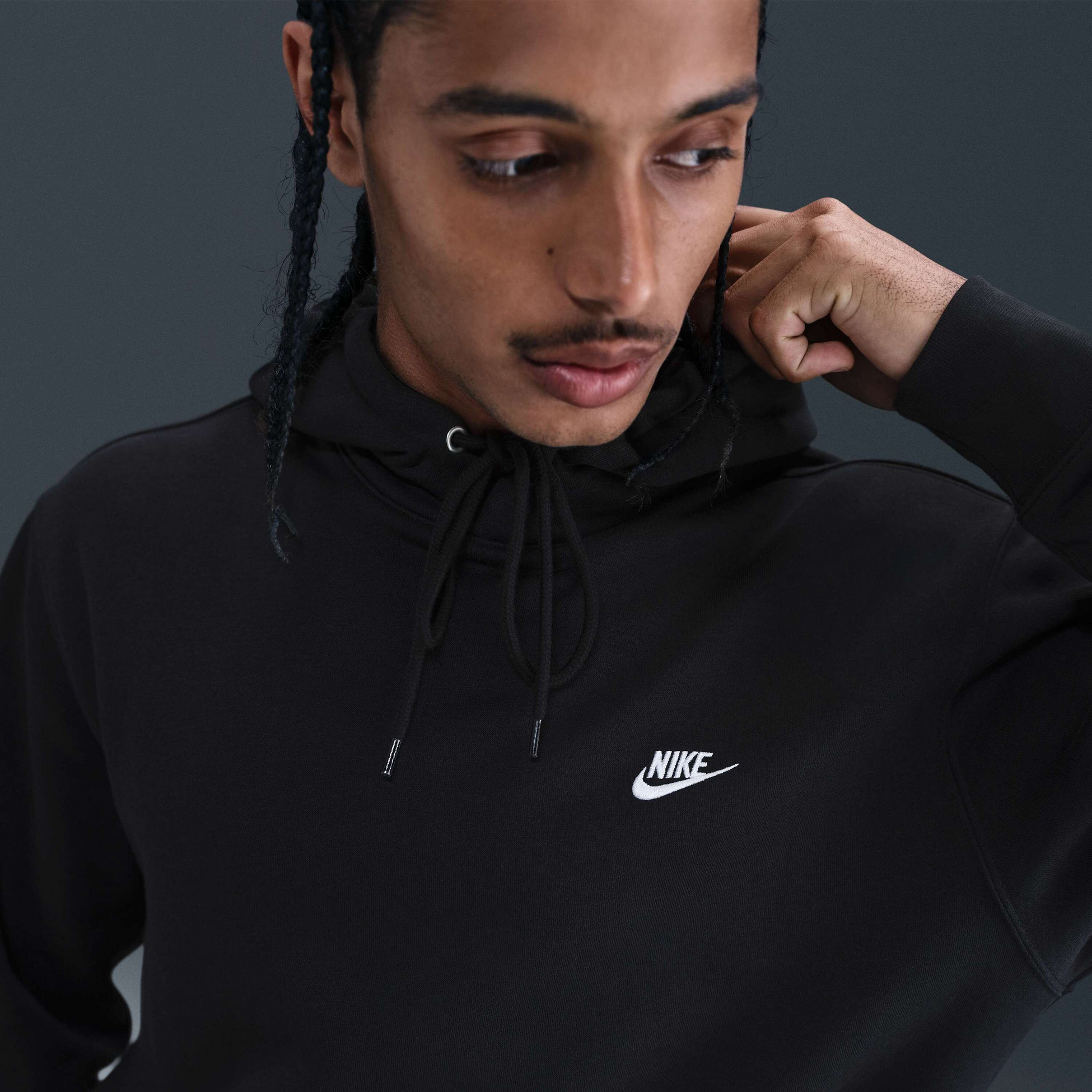 NIKE, Men's Pullover Fleece Hoodie Club