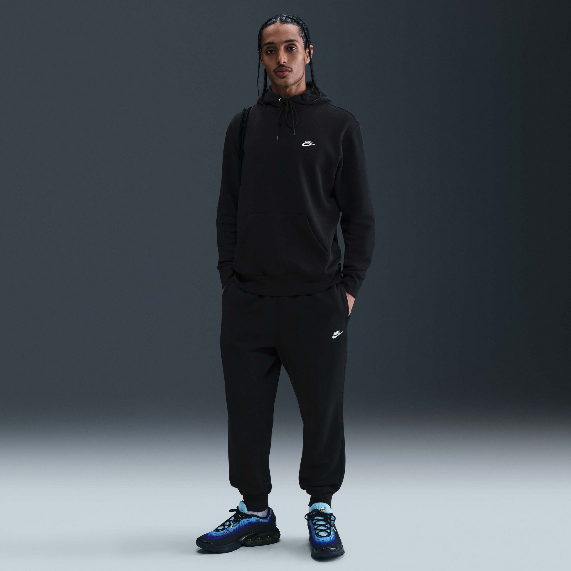 NIKE, Men's Pullover Fleece Hoodie Club