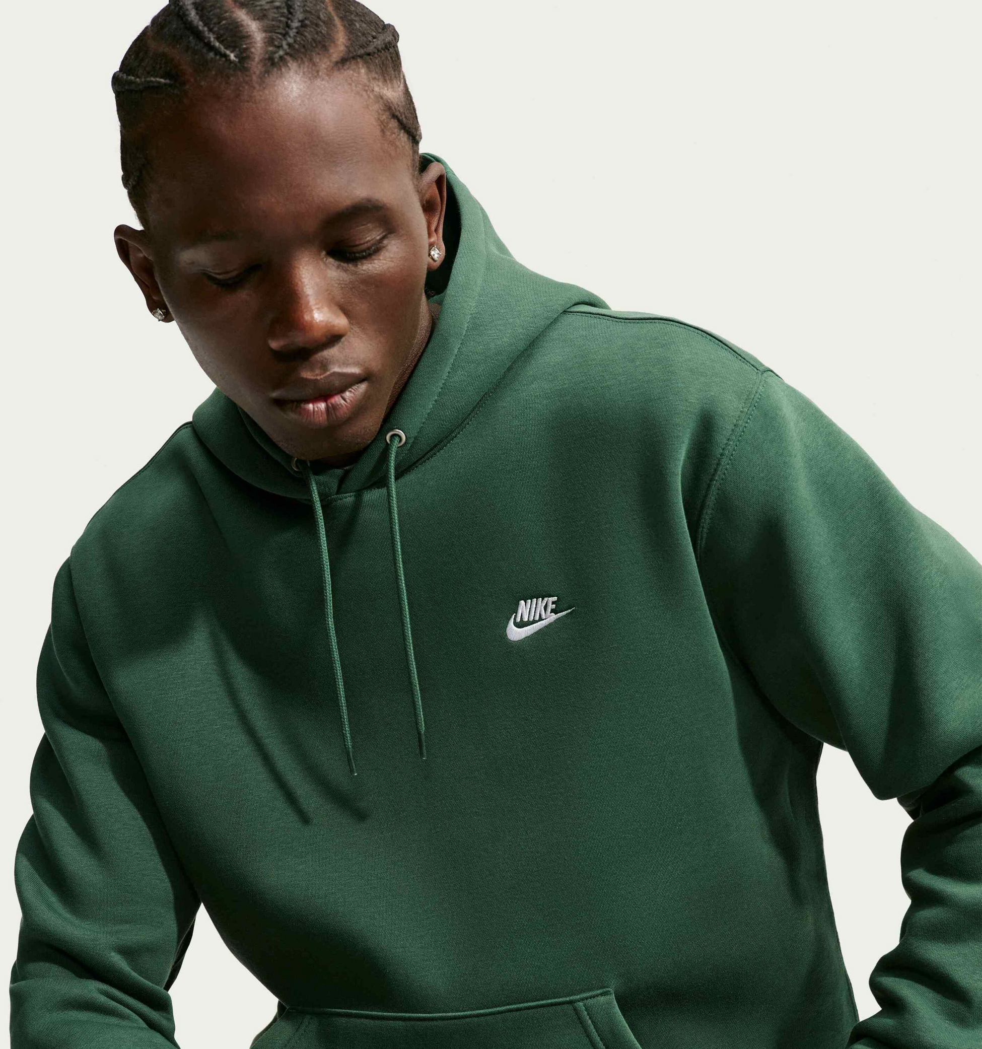 NIKE, Men's Pullover Fleece Hoodie Club