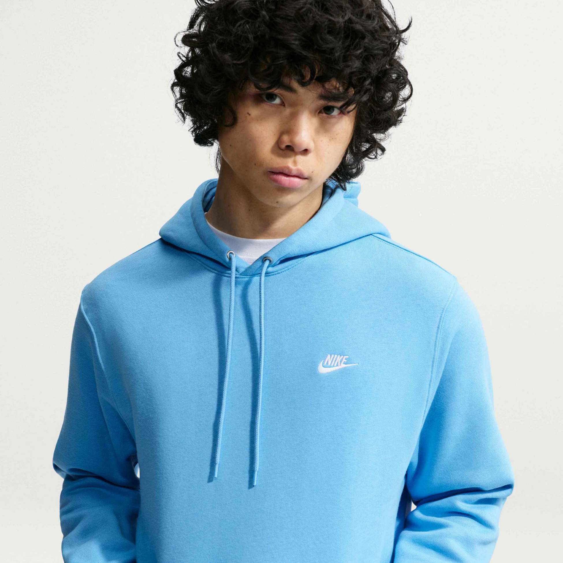 NIKE, Men's Pullover Fleece Hoodie Club