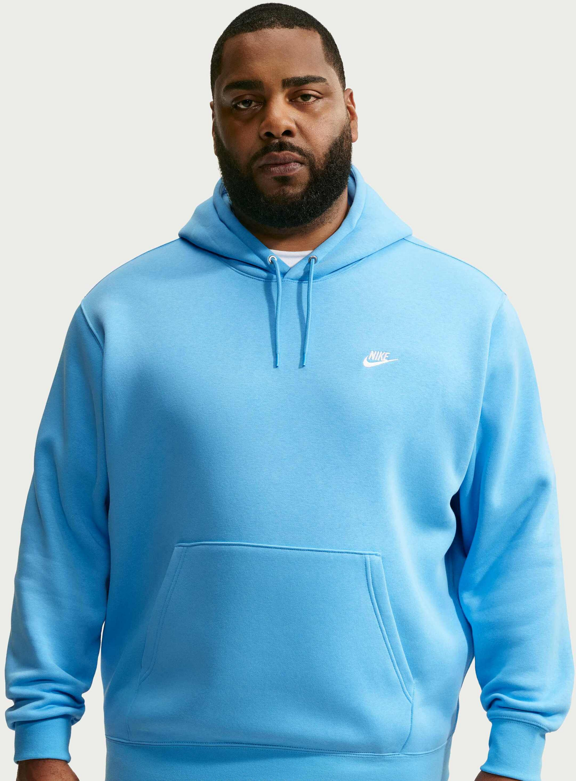 NIKE, Men's Pullover Fleece Hoodie Club