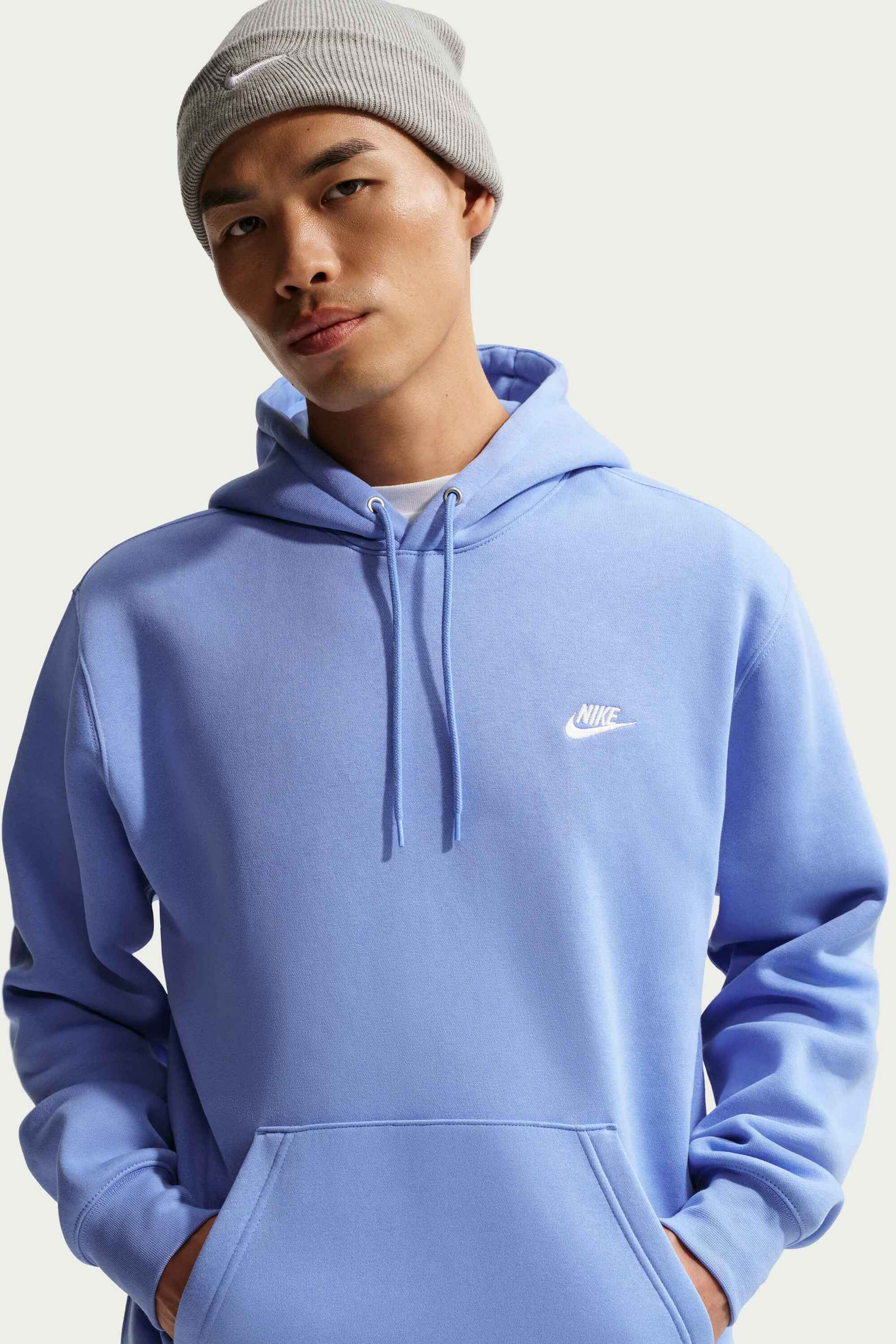 NIKE, Men's Pullover Fleece Hoodie Club