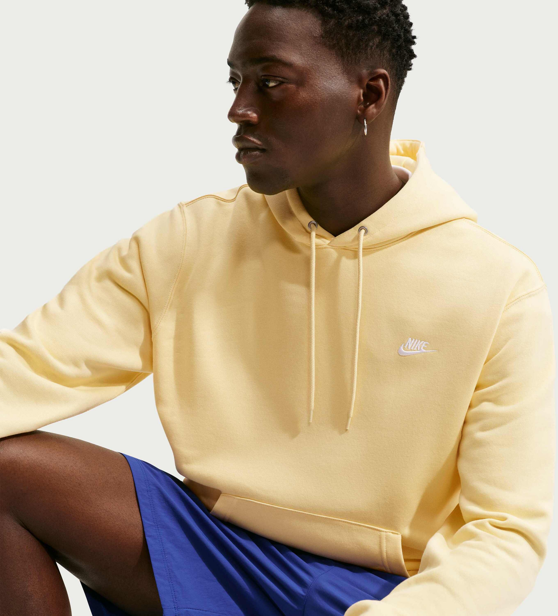 NIKE, Men's Pullover Fleece Hoodie Club