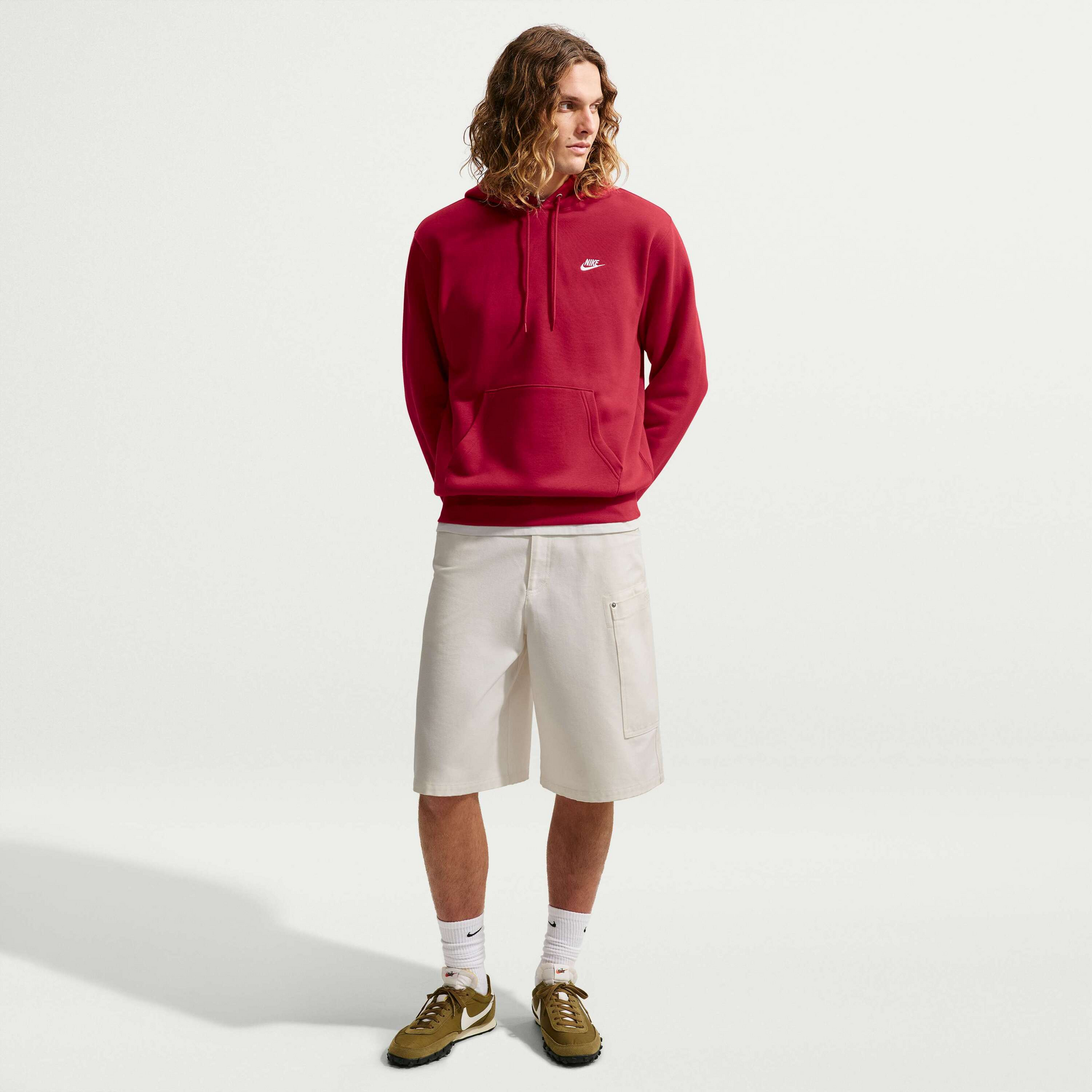 NIKE, Men's Pullover Fleece Hoodie Club