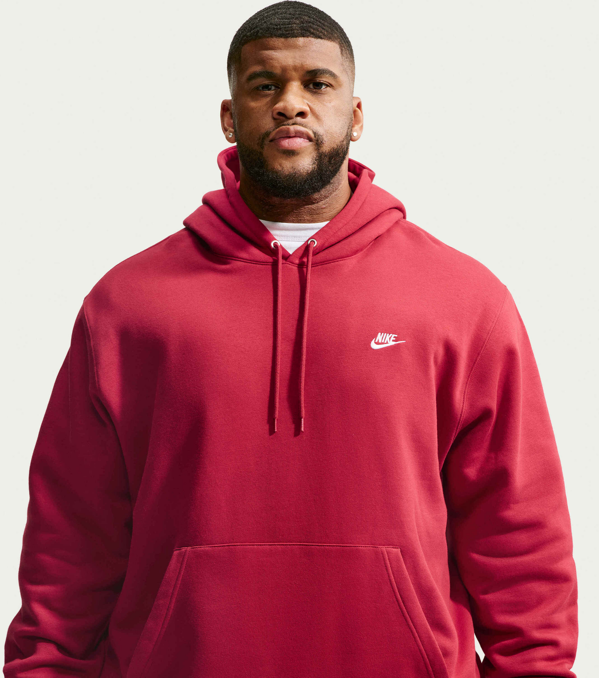 NIKE, Men's Pullover Fleece Hoodie Club