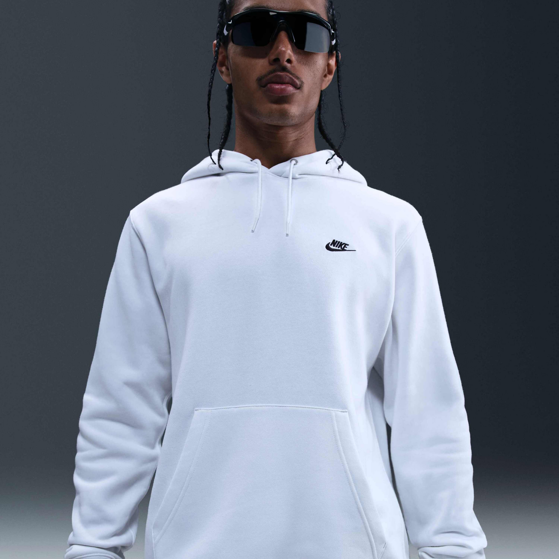 NIKE, Men's Pullover Fleece Hoodie Club