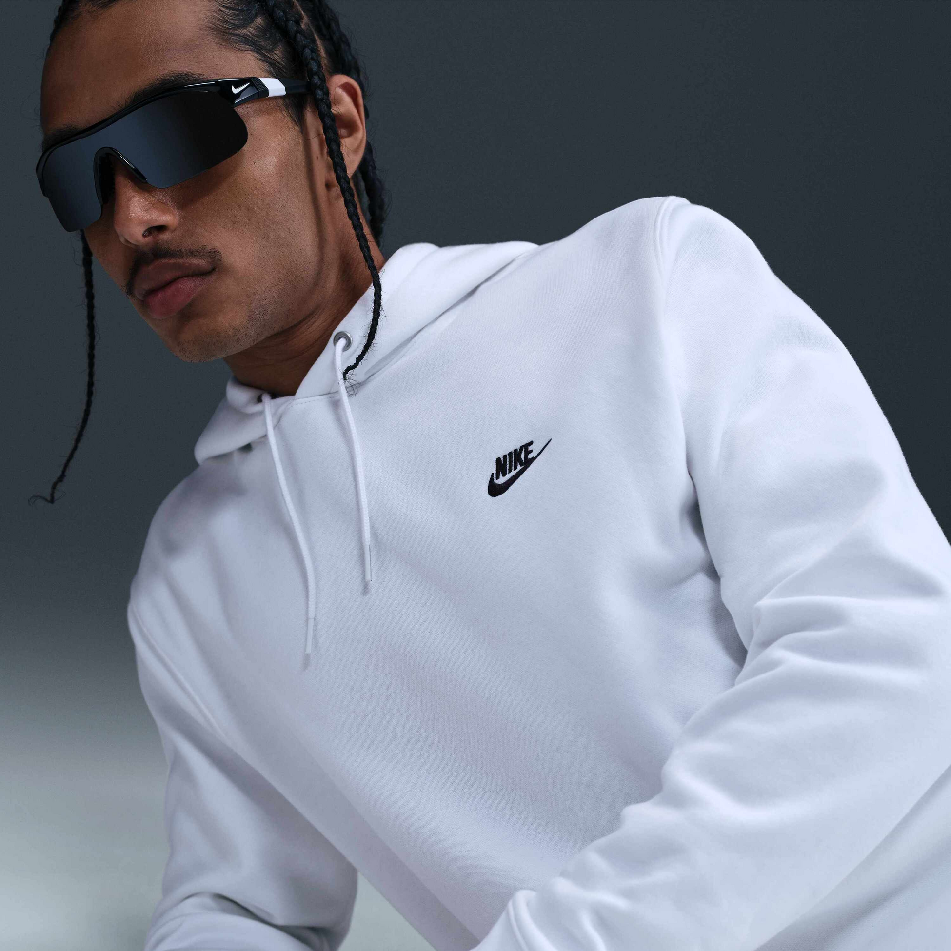 NIKE, Men's Pullover Fleece Hoodie Club