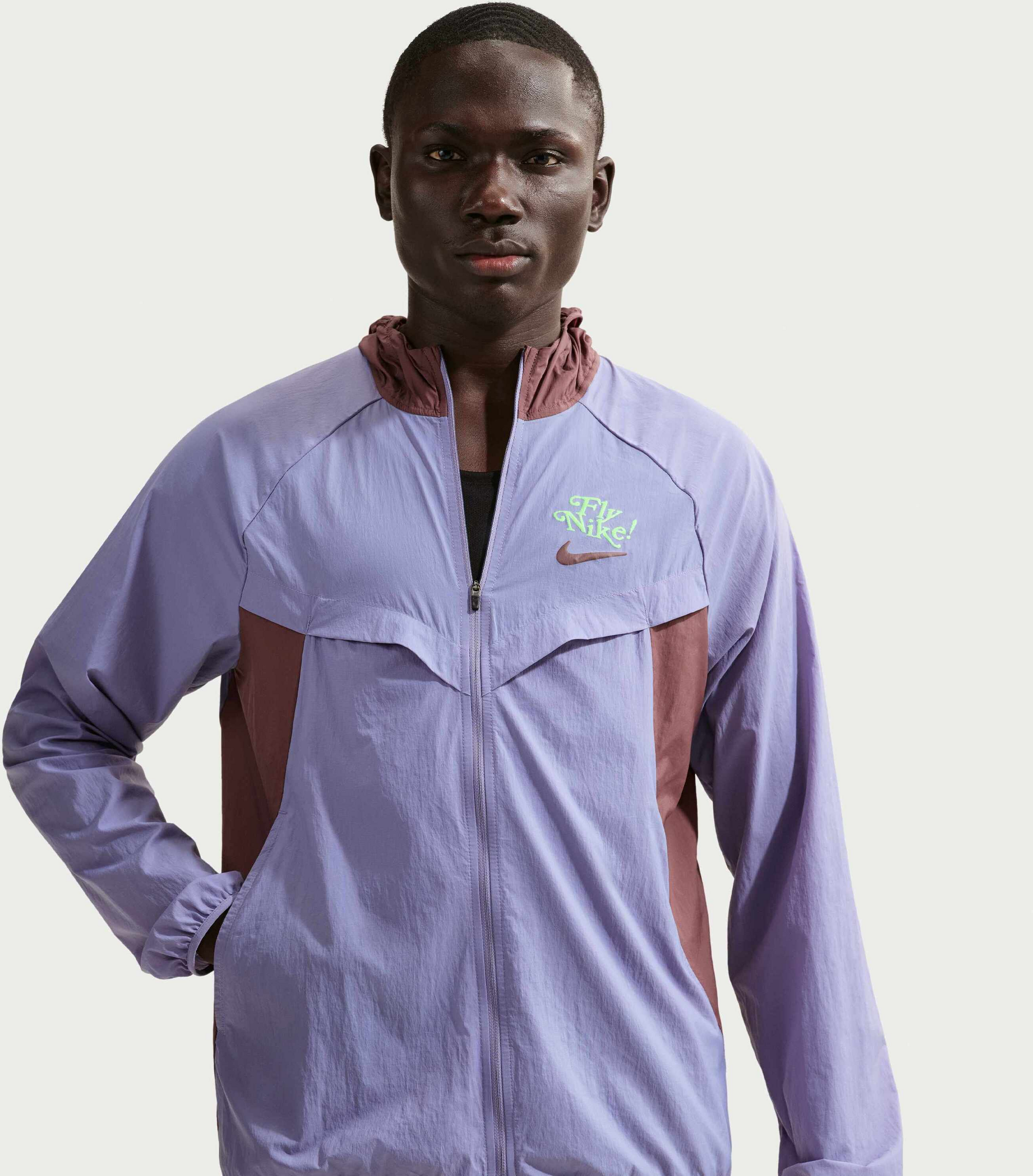 NIKE, Men's Repel Uv Protection Running Jacket Stride Fly Nike""