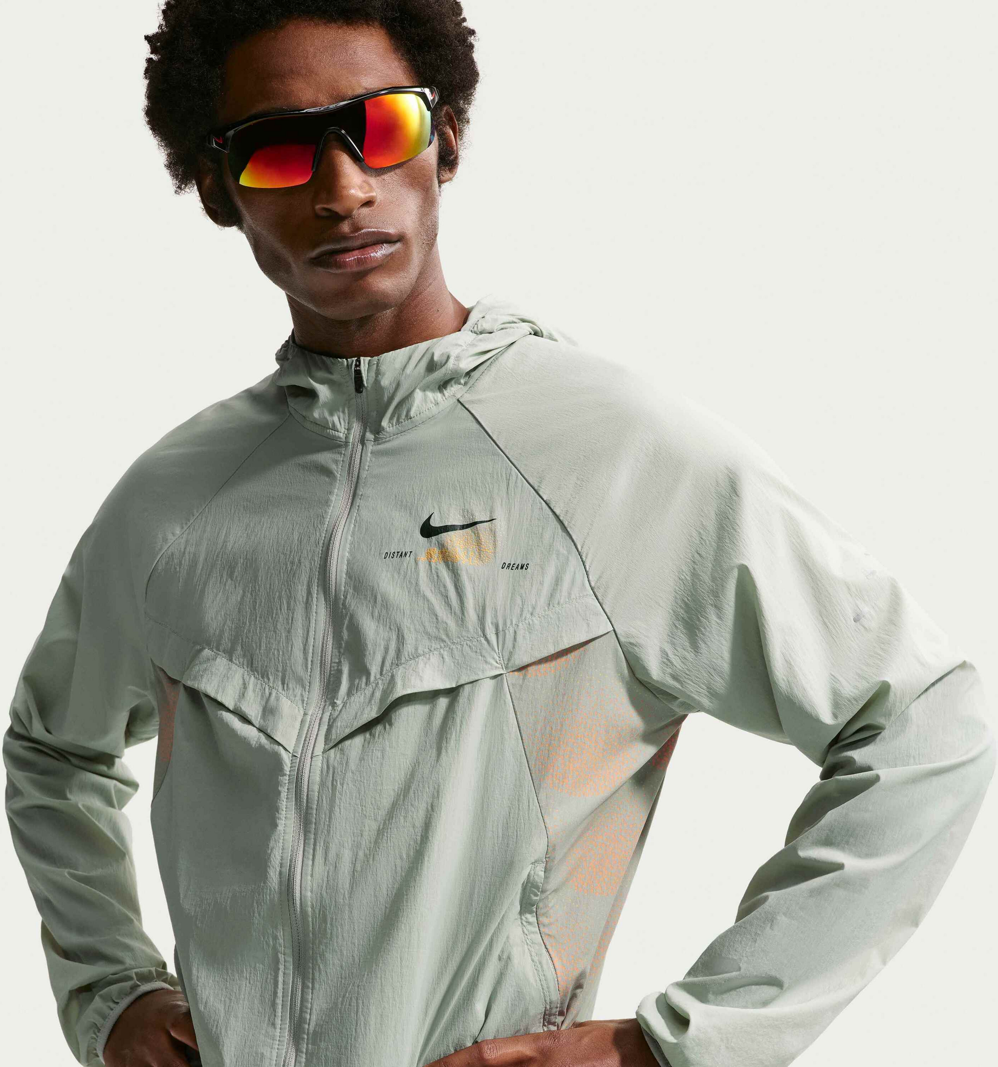 NIKE, Men's Repel Uv Protection Running Jacket Stride
