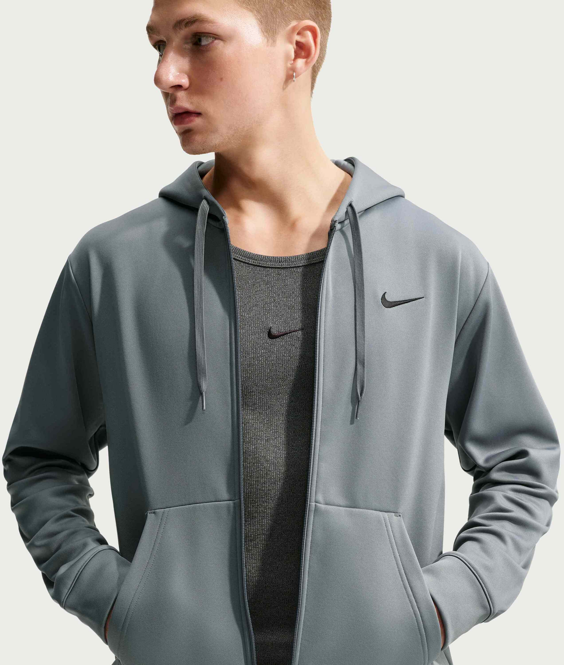 NIKE, Men's Therma-fit Fleece Full-zip Hoodie Flex