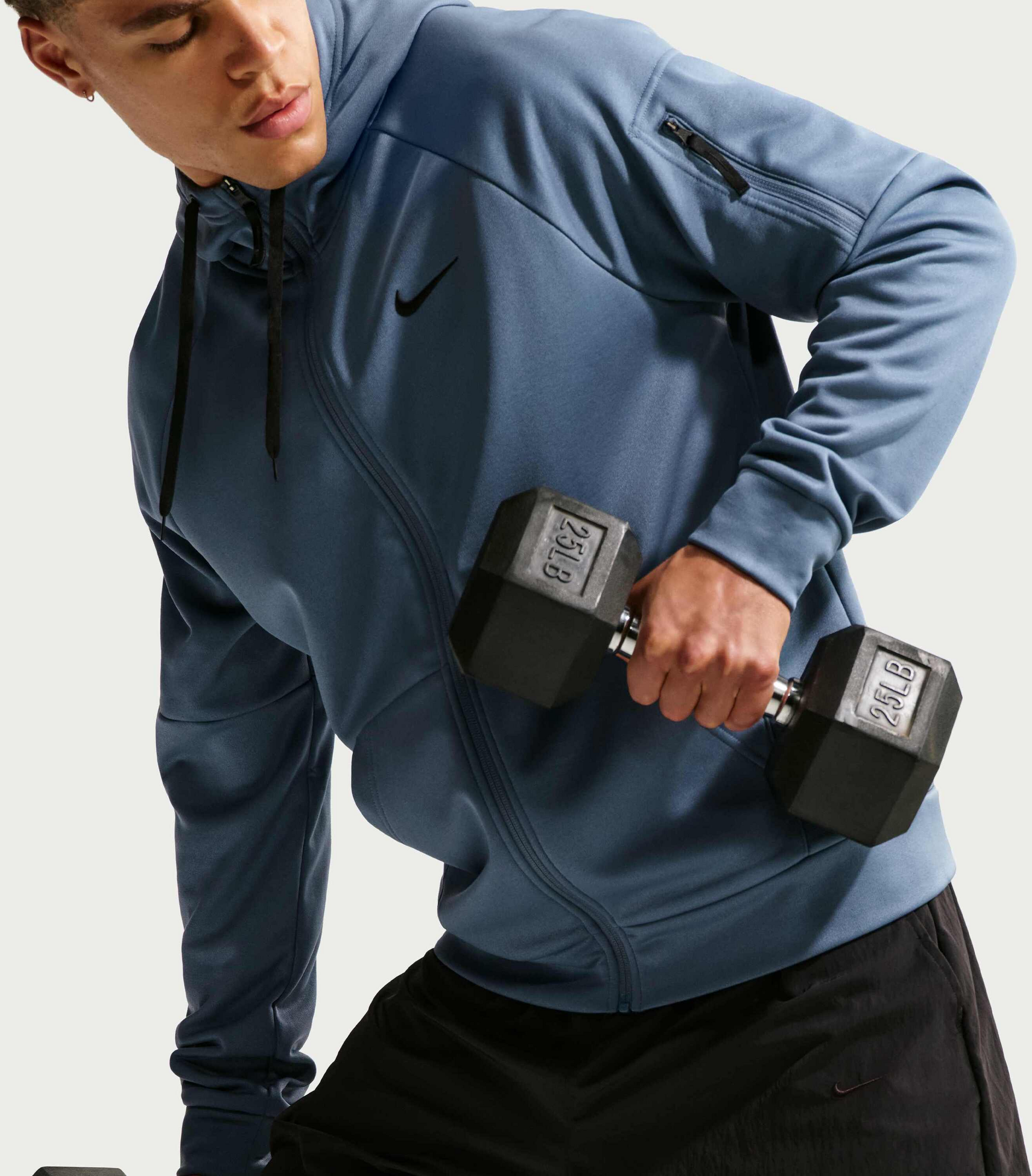 NIKE, Men's Therma-fit Full-zip Fitness Top Therma