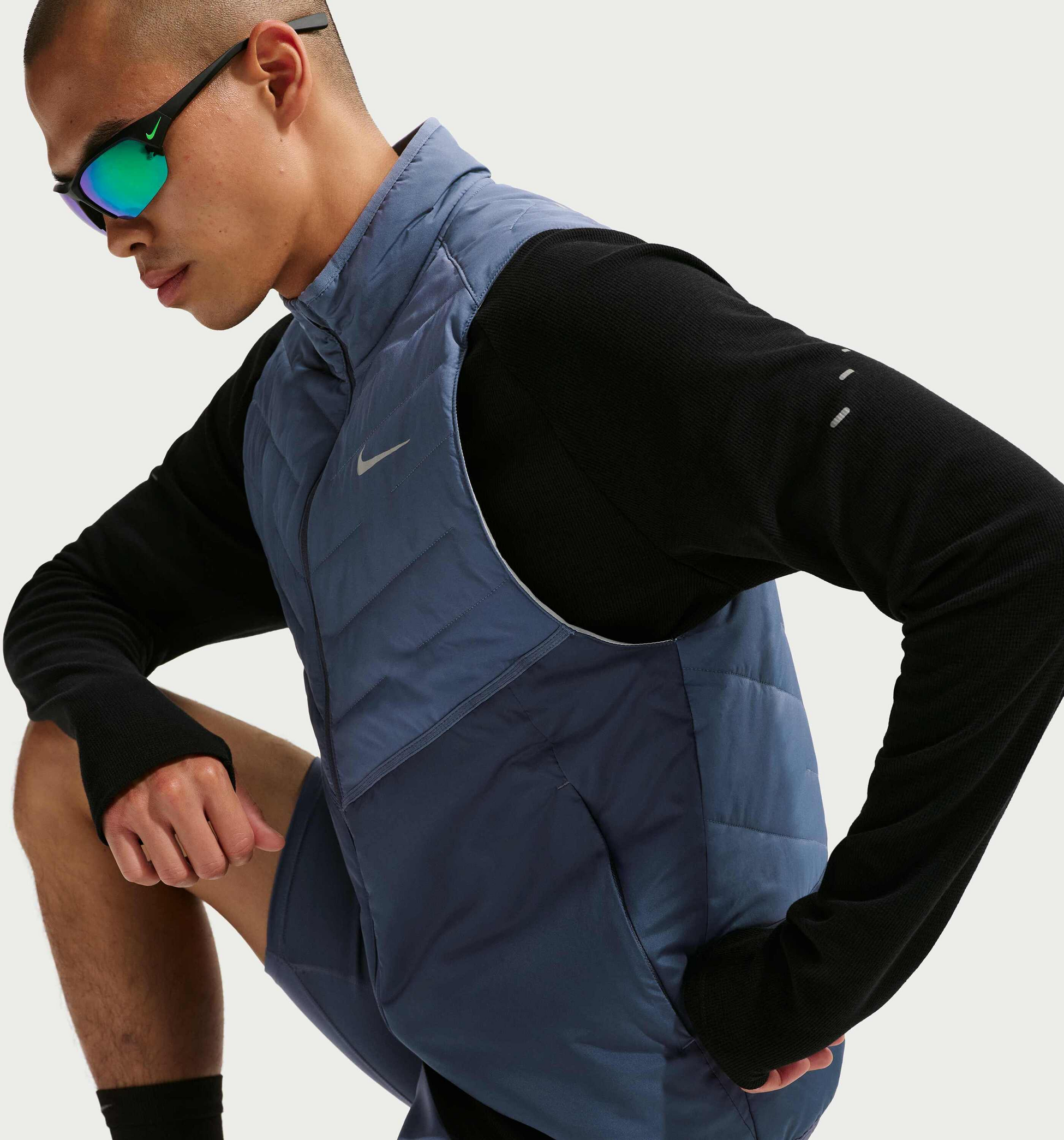 NIKE, Men's Therma-fit Repel Synthetic-fill Running Gilet Nike