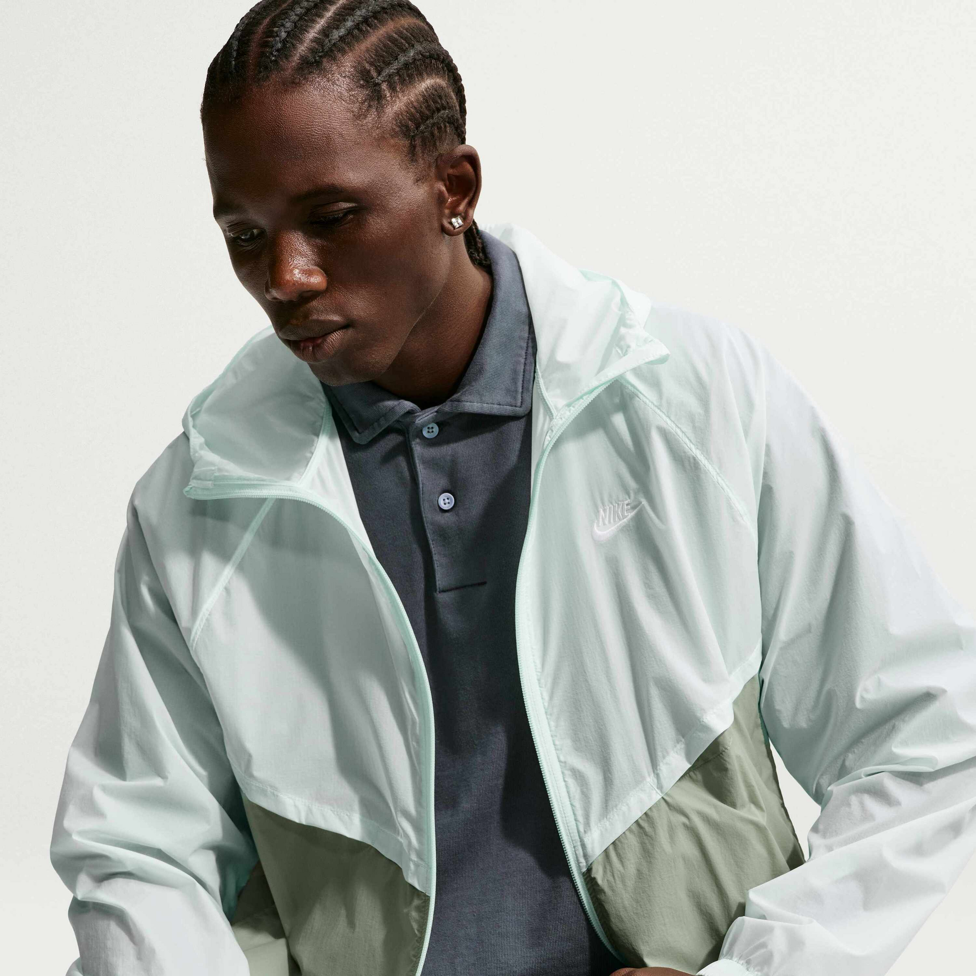 NIKE, Men's Unlined Full-zip Uv Jacket Windrunner