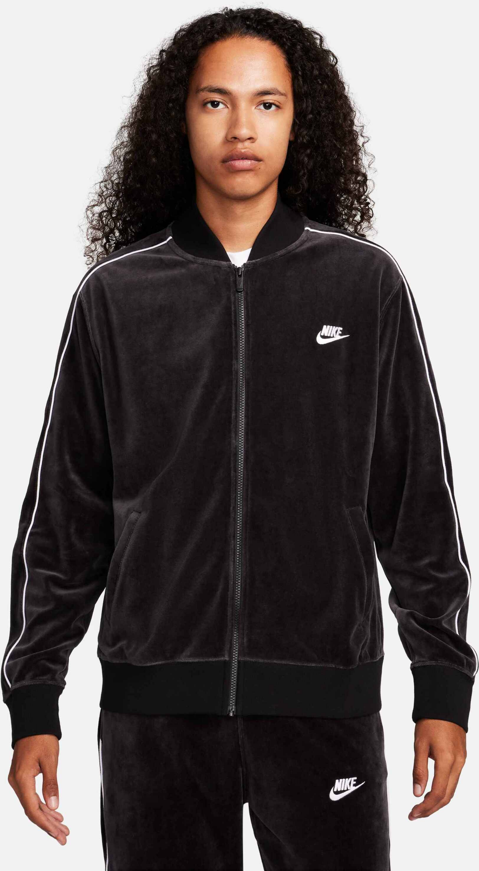 NIKE, Men's Velour Jacket Sportswear Club