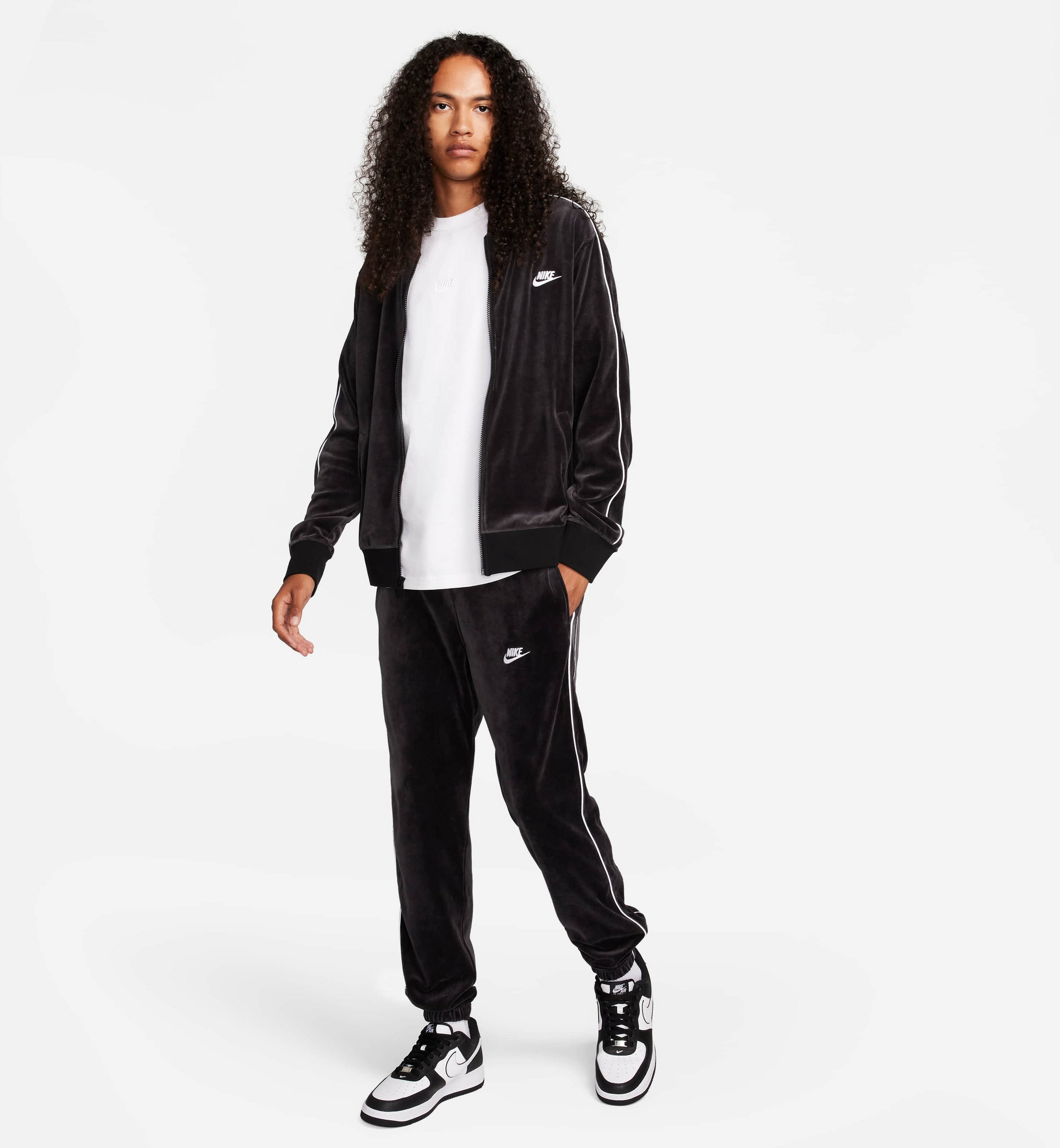 NIKE, Men's Velour Jacket Sportswear Club