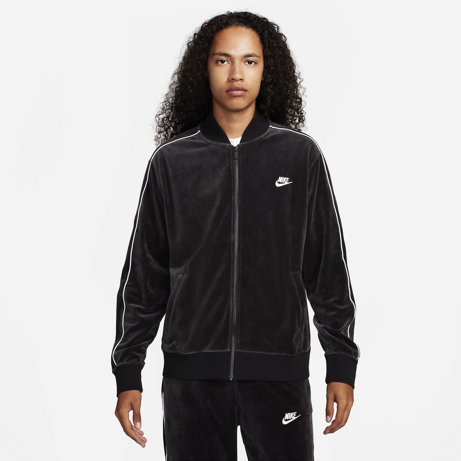 NIKE, Men's Velour Jacket Sportswear Club