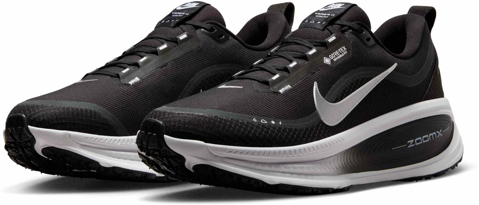 NIKE, Men's Waterproof Road Running Shoes With Reflective Design Accents Vomero 18 Gore-tex