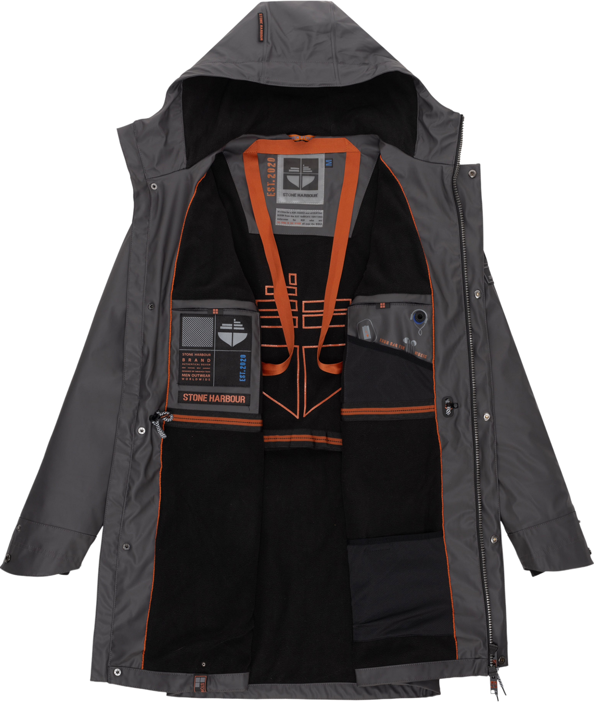 STONE HARBOUR, Men Rainjacket Verdaan