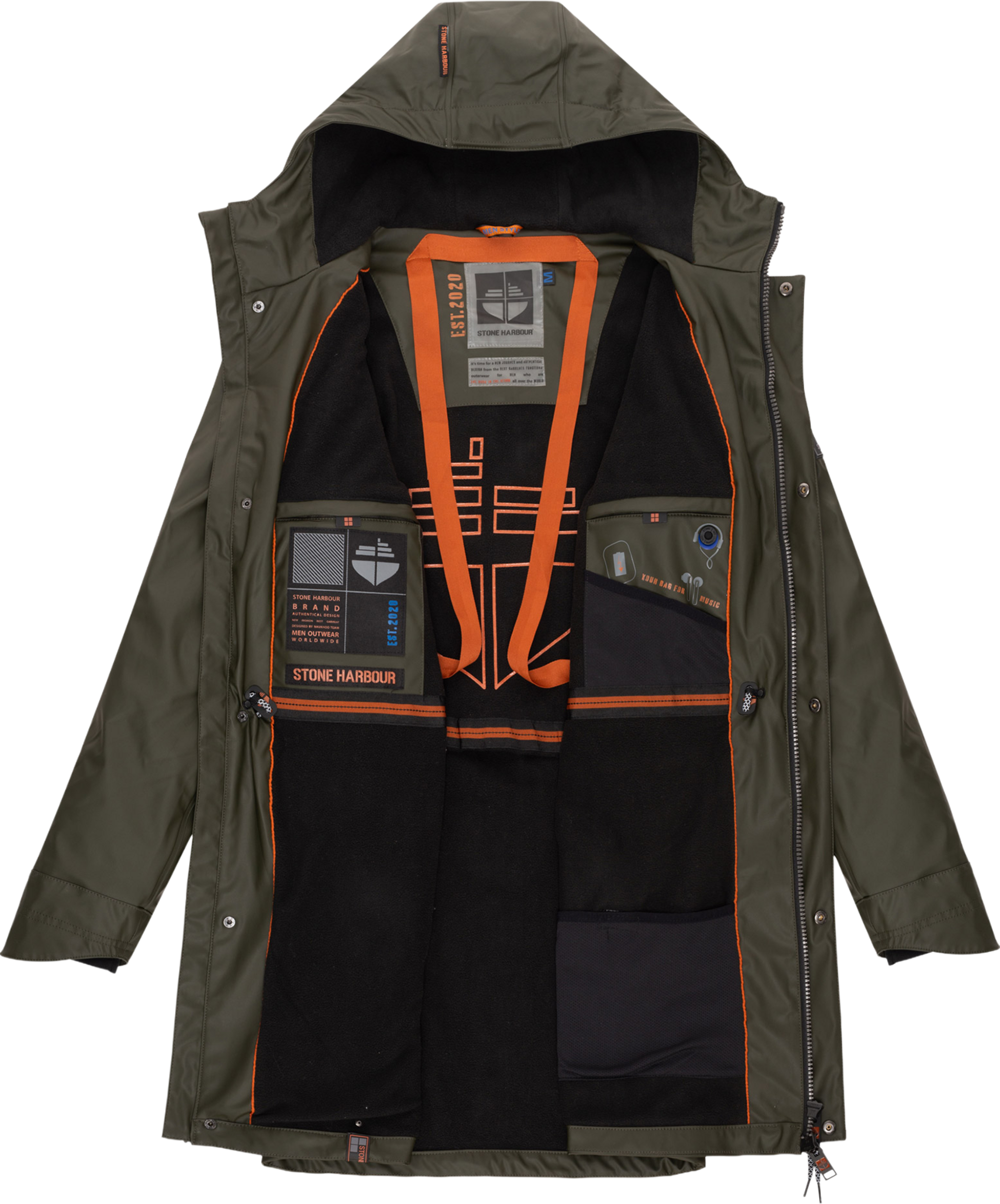 STONE HARBOUR, Men Rainjacket Verdaan