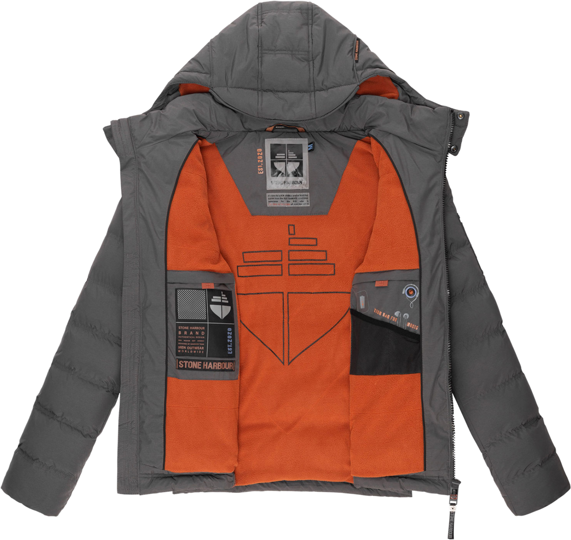 STONE HARBOUR, Men Winterjacket Arvidoo