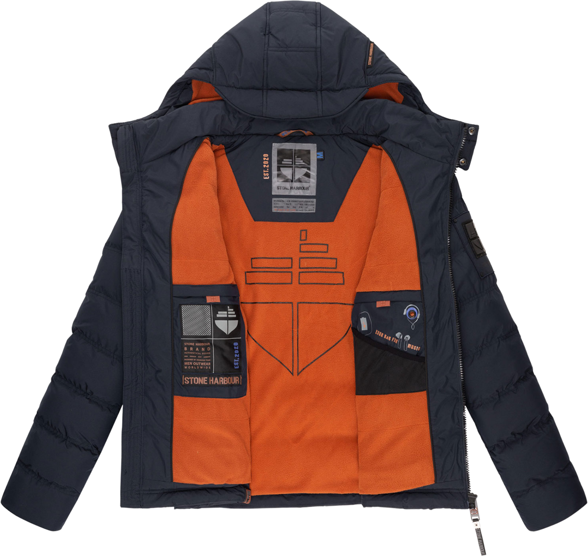 STONE HARBOUR, Men Winterjacket Arvidoo