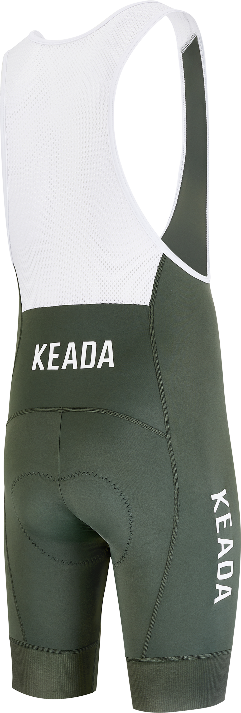 KEADA SPORTS, Mens Essential Cycling Bib Shorts - Olive