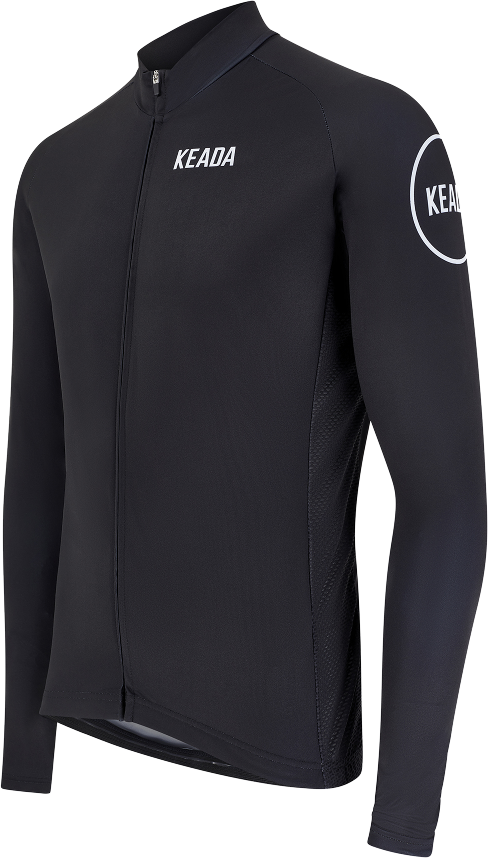 KEADA SPORTS, Mens Essential Long Sleeved Cycling Jersey - Black