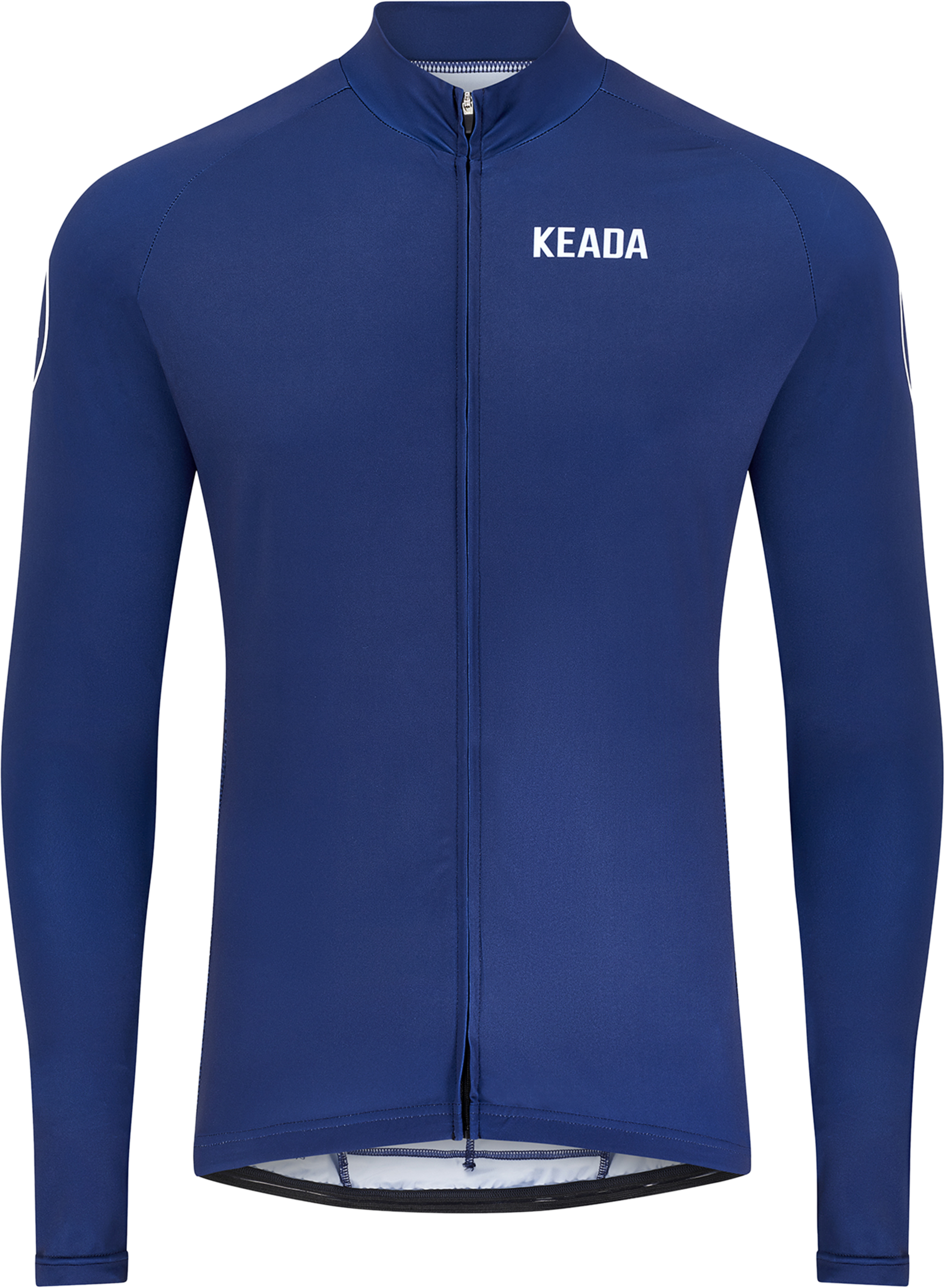 KEADA SPORTS, Mens Essential Long Sleeved Cycling Jersey - Navy