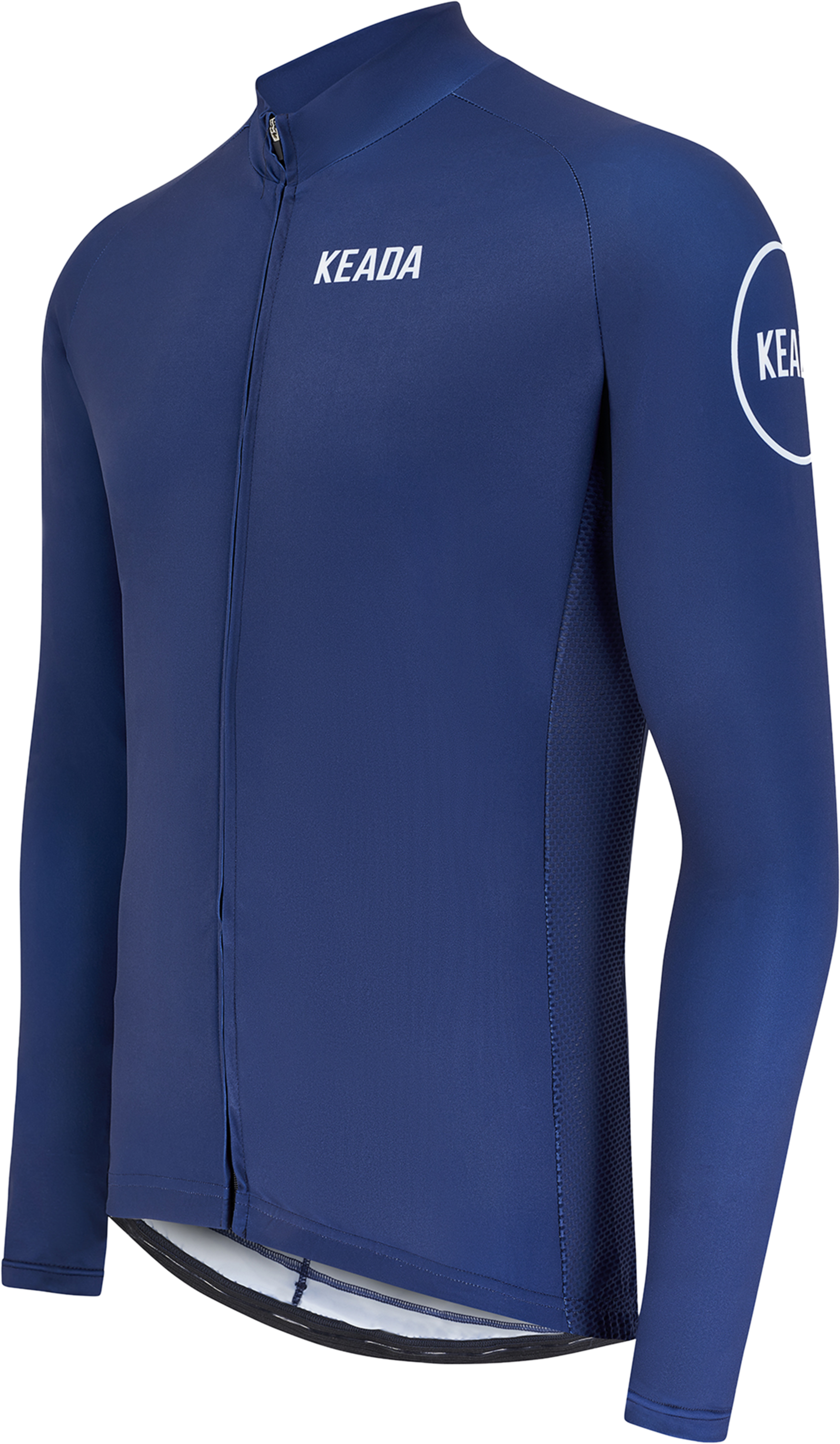 KEADA SPORTS, Mens Essential Long Sleeved Cycling Jersey - Navy