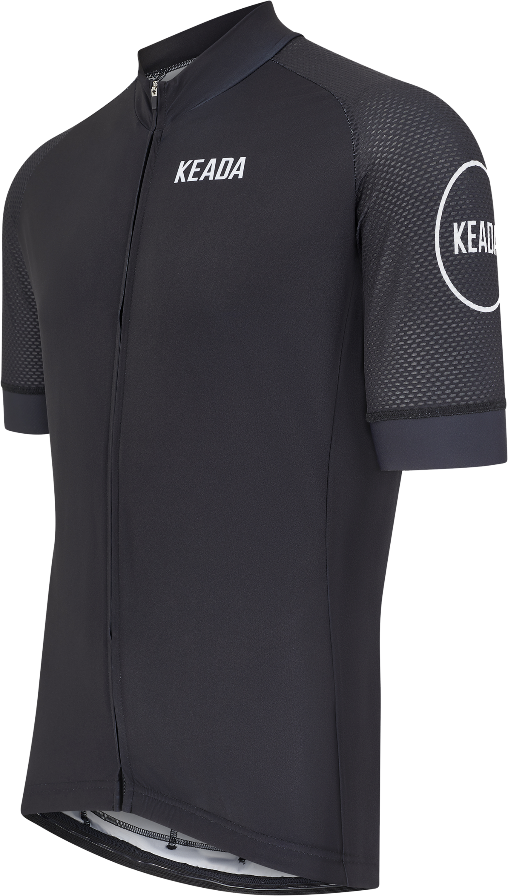 KEADA SPORTS, Mens Essential Short Sleeved Cycling Jersey - Black