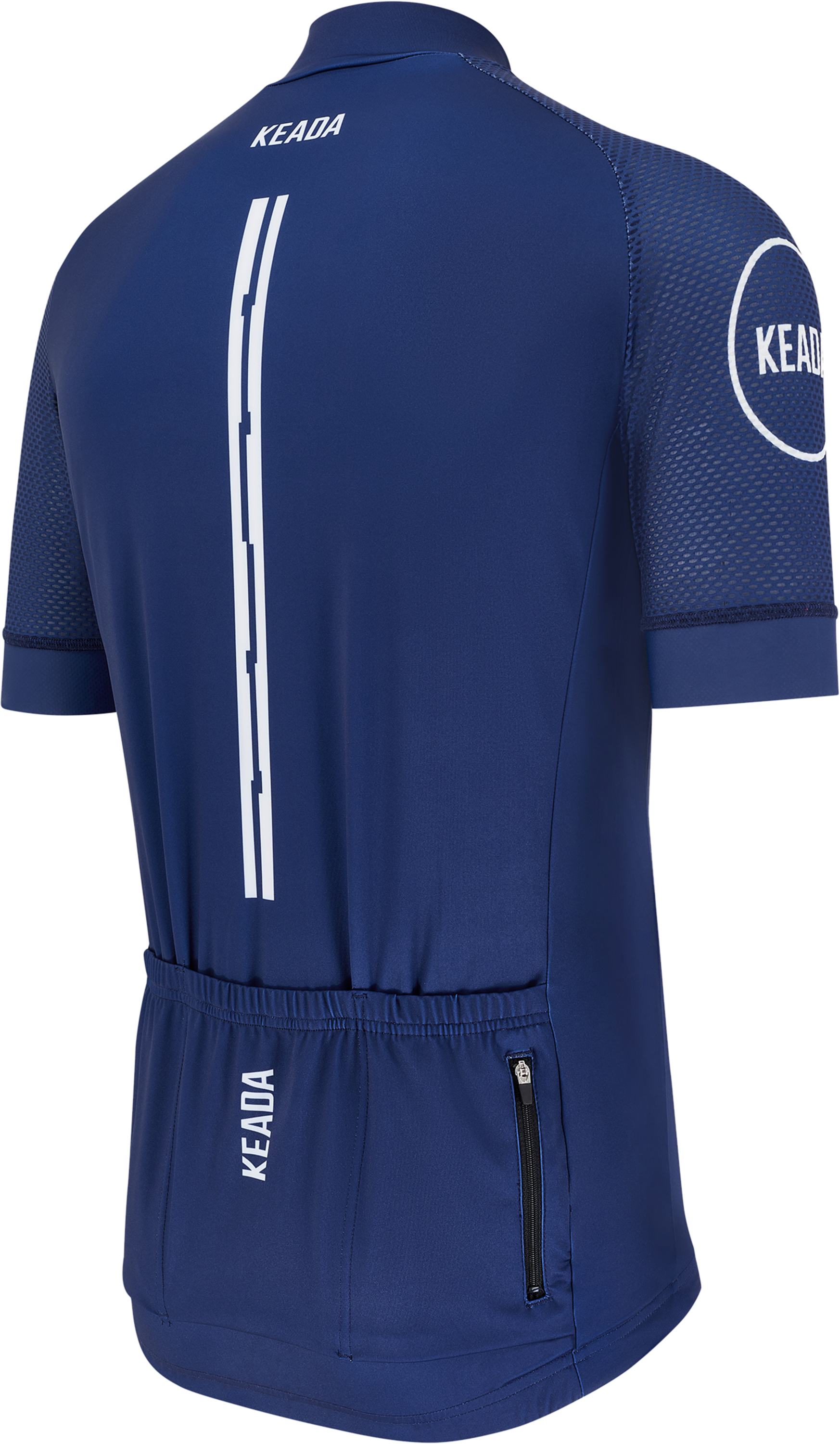 KEADA SPORTS, Mens Essential Short Sleeved Cycling Jersey - Navy
