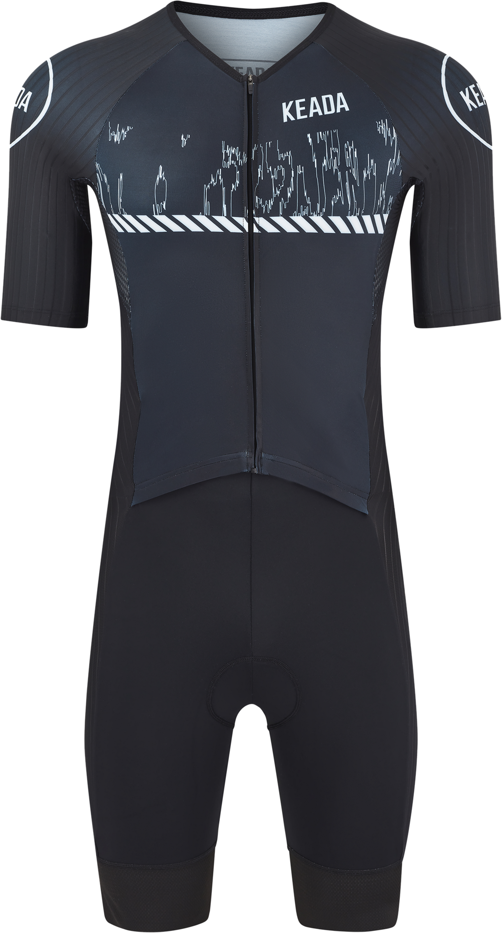 KEADA SPORTS, Mens Sleeved Trisuit - Signal Two