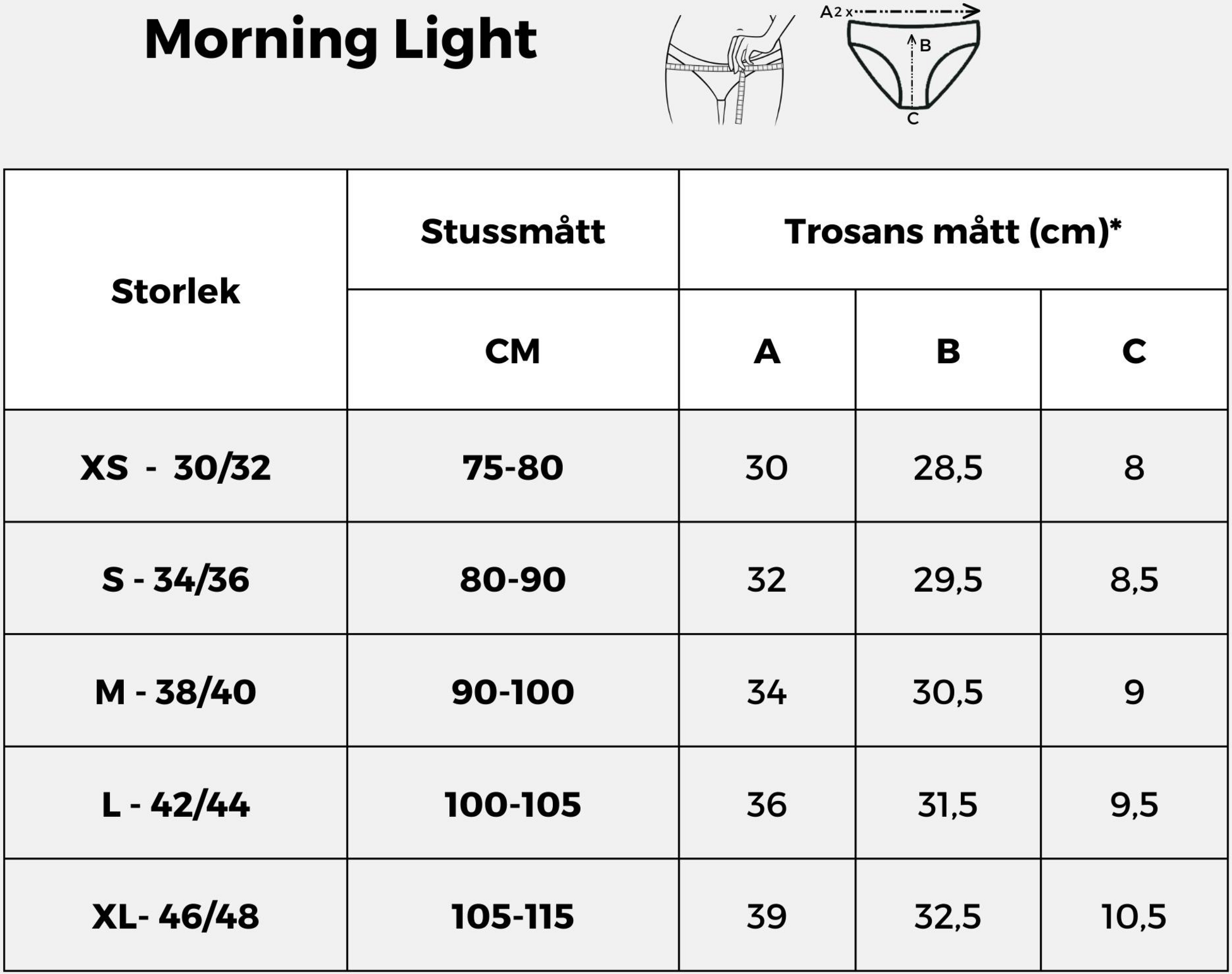 COMFYDENCE, Menstrosa Lätt Absorption - Morning Light - W