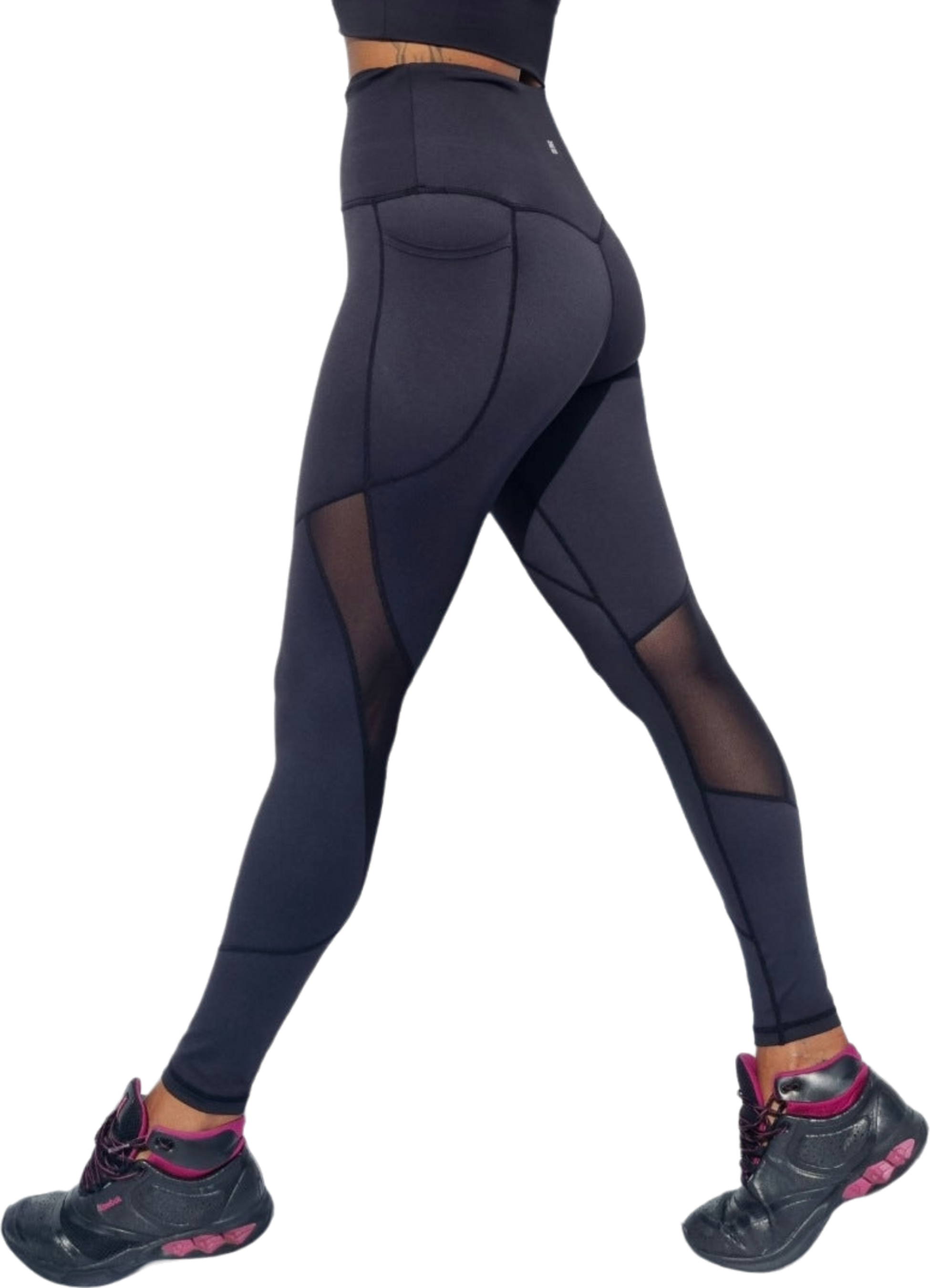 SHE DID, Mesh Tights Svarta