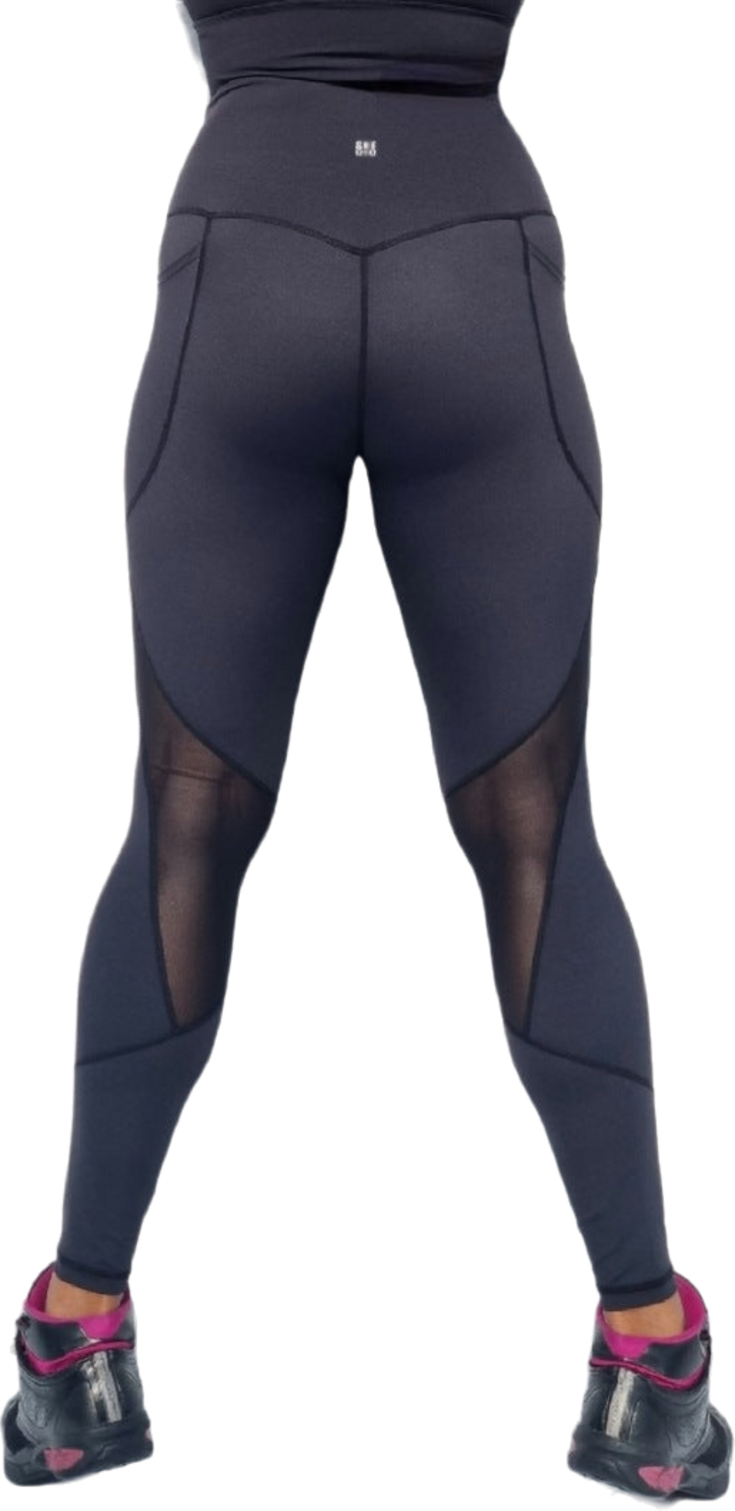 SHE DID, Mesh Tights Svarta