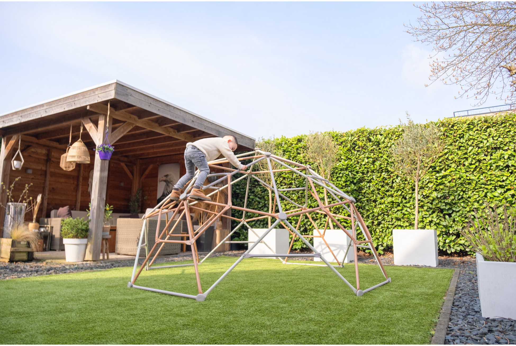 EXIT, Metal Climbing Dome Ø300cm - Pastell