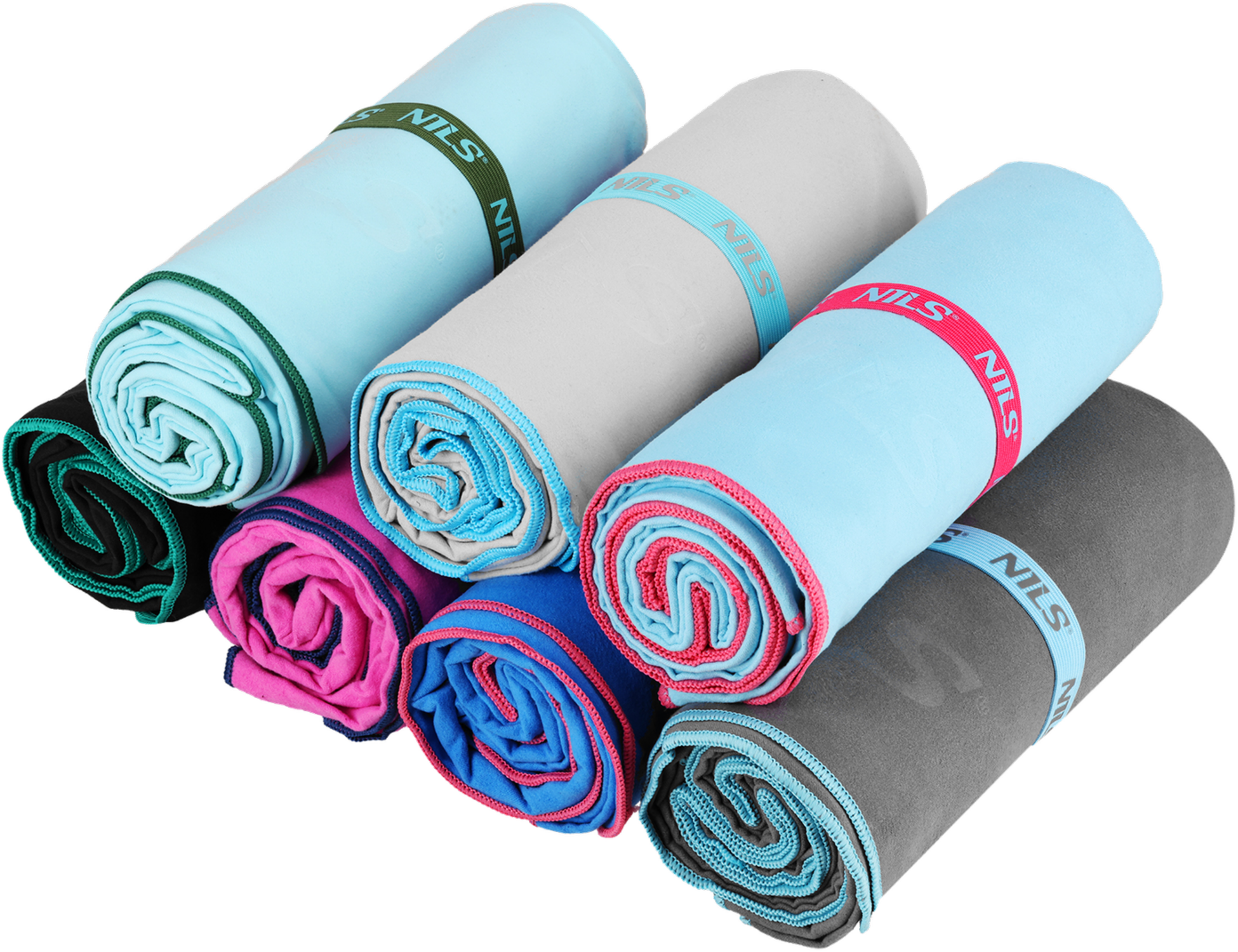 NORTHIX, Microfibre Towel, Blue, 200x90 Cm