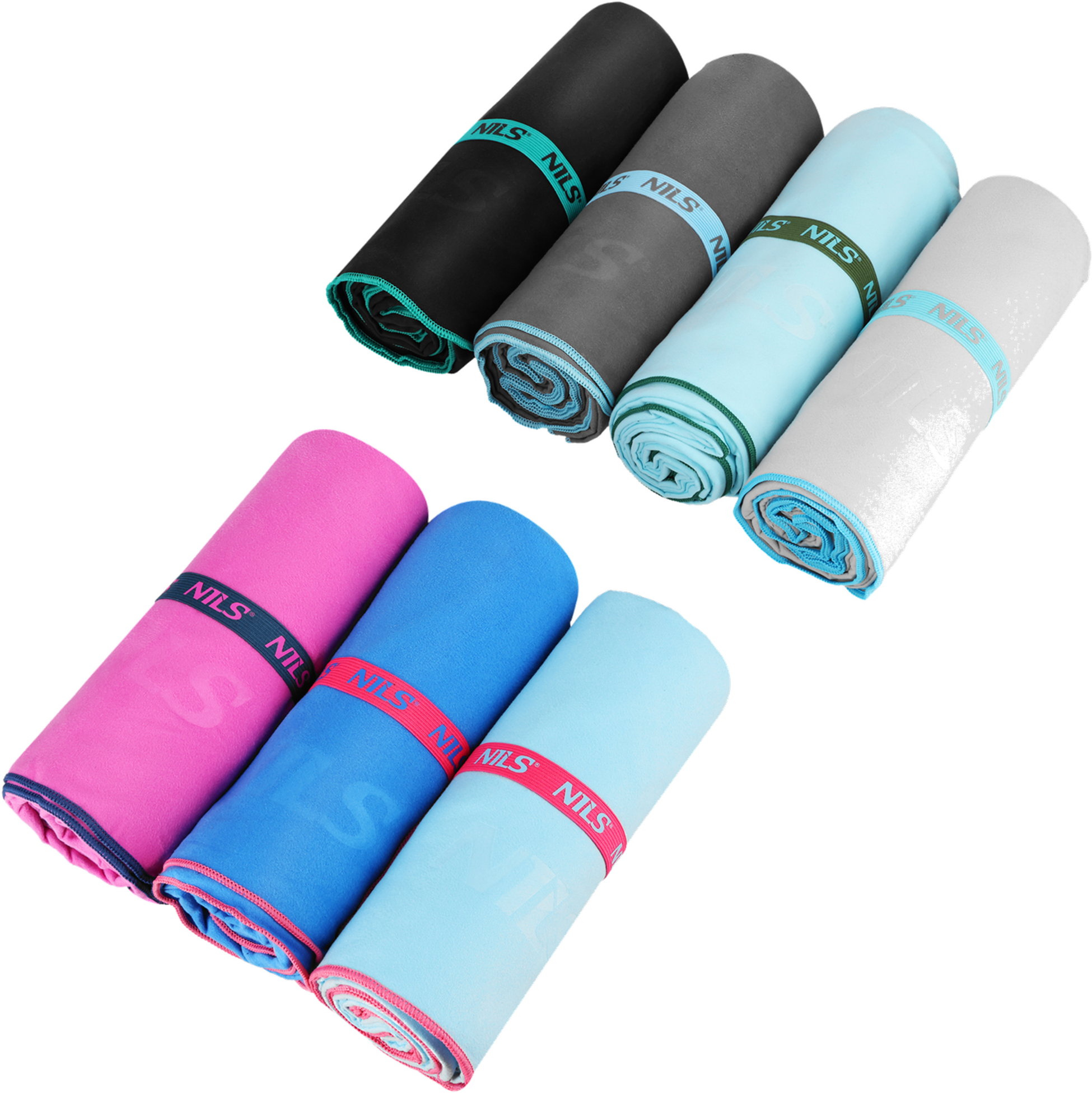 NORTHIX, Microfibre Towel, Blue, 200x90 Cm