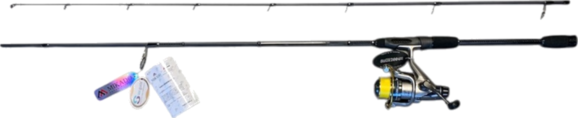 MIKADO, Mikado Inazuma Pro Spinning Combo 214 Cm - 22g, Silux 2004 Rd Reel, 0.15 Line