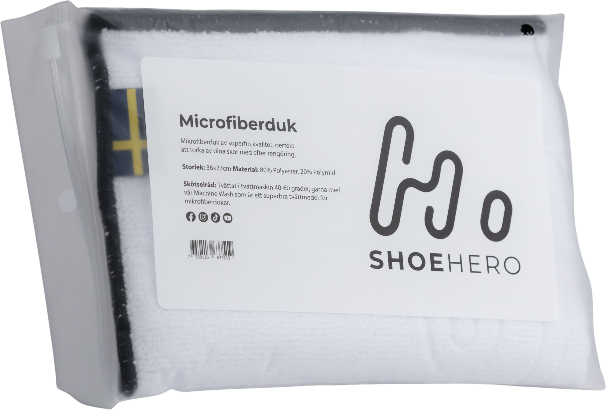 SHOE HERO, Mikrofiberduk För Skor