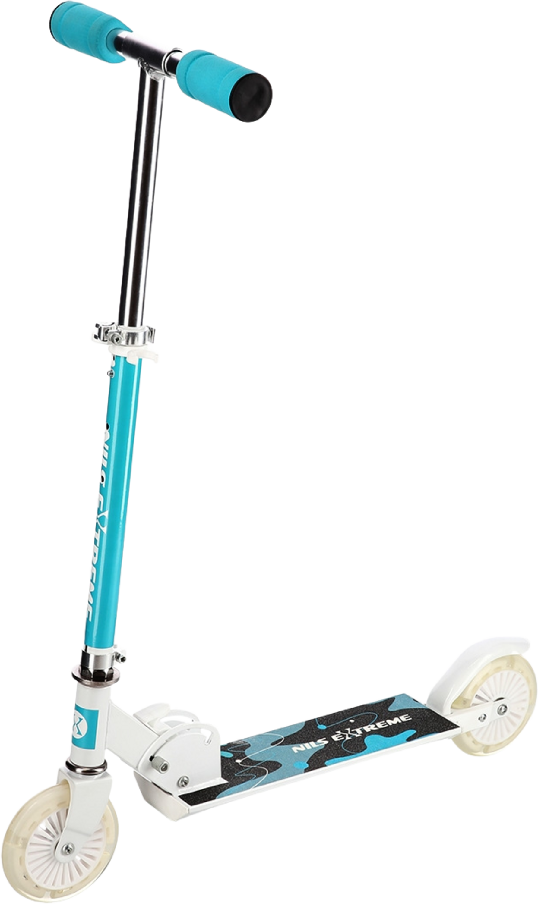 NORTHIX, Mint Green Kick Scooter &ndash; Adjustable Height, Foldable Design